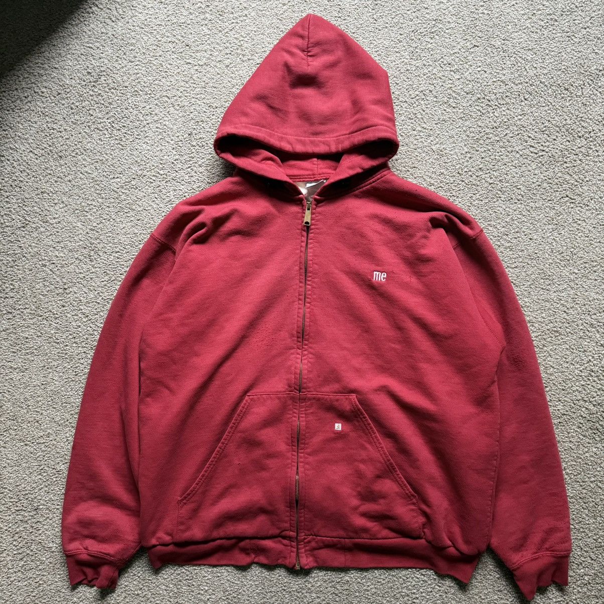 Carhartt Thermal Lined Zip Up Hoodie (Red) Size US XXL / EU 58 / 5 - 1 Thumbnail