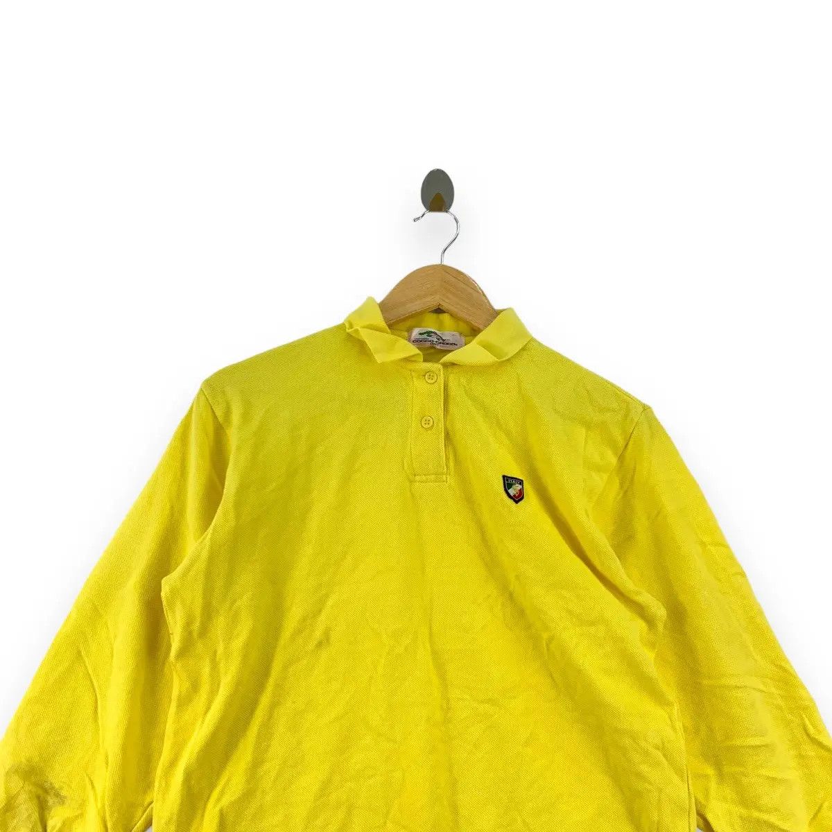 Vintage Vintage 90’ COCCO CROCO ITALY Yellow Polo Tee Shirt Size US L / EU 52-54 / 3 - 2 Thumbnail