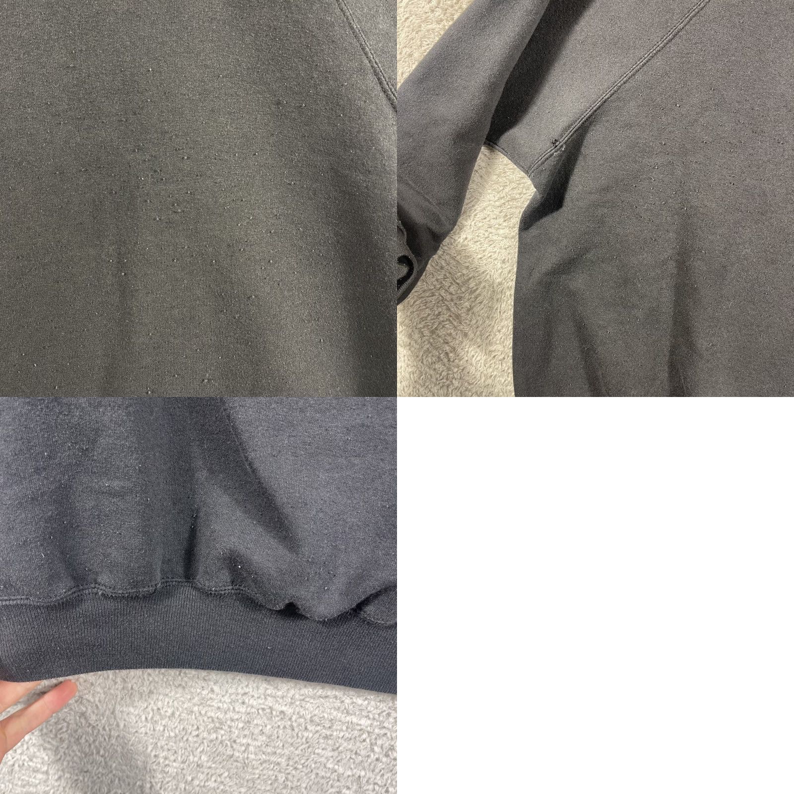 Vintage VINTAGE Just My Size Sweatshirt Crewneck Raglan 1X Women Black 90s Y2K Activewear Pullover Crewneck Cotton Polyester Blends Plus Size Size XL / US 12-14 / IT 48-50 - 8 Thumbnail
