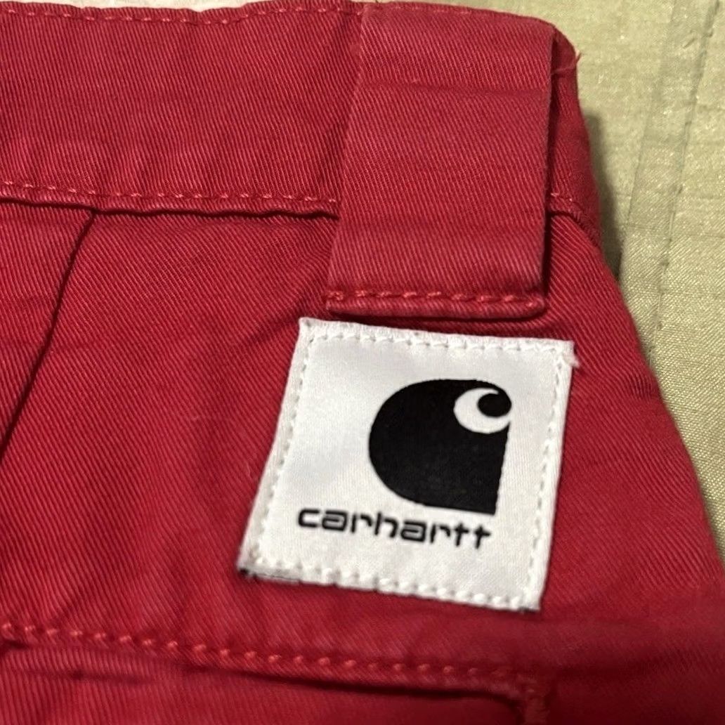 Carhartt Carhartt Relaxed Straight Pants Solid Red Women XS Cotton Zip Workwear Casual/Workwear Accessories 24 waist Regular Size 26" / US 2 / IT 38 - 4 Thumbnail