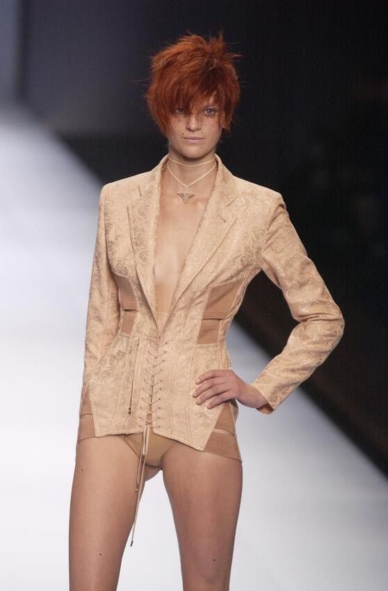 Jean Paul Gaultier Vintage runway spring 2004 JPG blazer and skirt set Size XL / US 12-14 / IT 48-50 - 1 Thumbnail