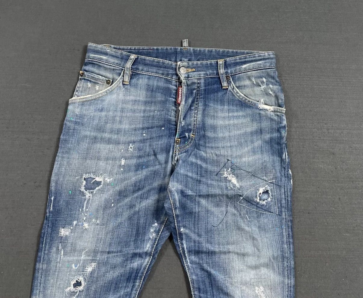 Dsquared2 Dsquared2 D2 Washed Splash Paint Distressed Jeans J16 Size US 28 / EU 44 - 5 Thumbnail