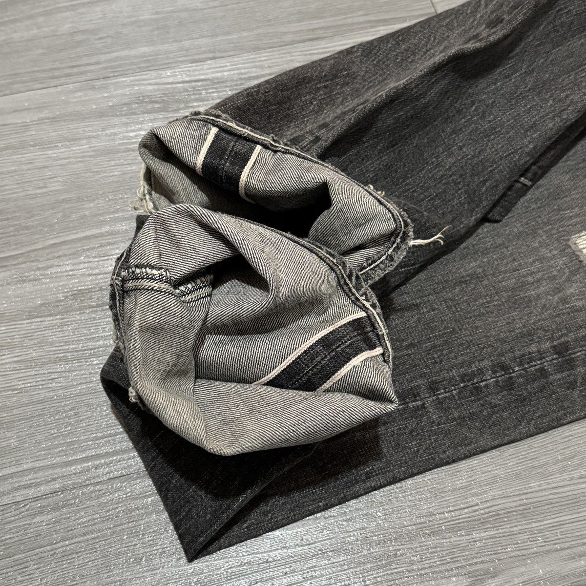 Post Overalls Post Overall Selvedge Ripped Jeans Size US 32 / EU 48 - 7 Thumbnail