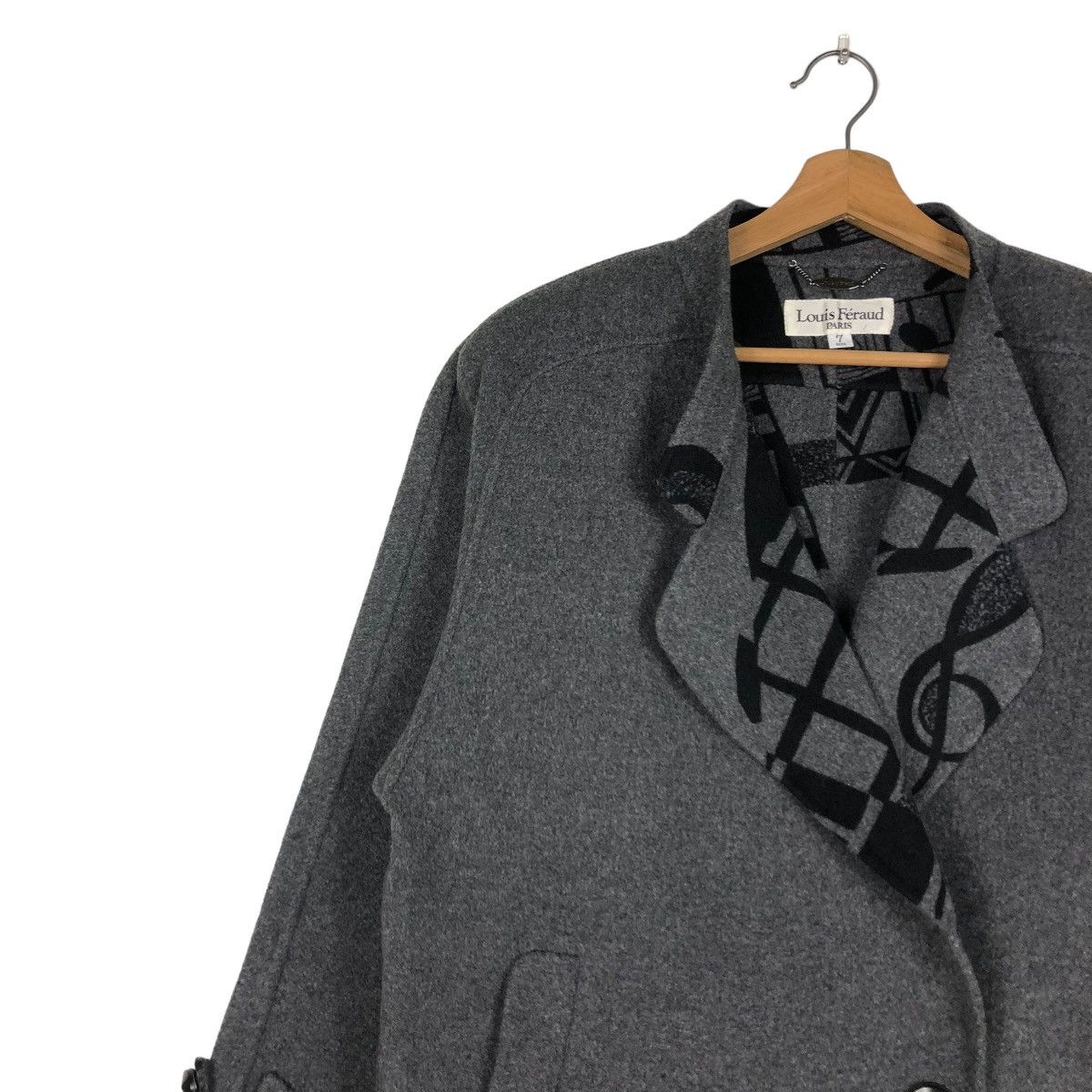 Designer × Japanese Brand × Louis Feraud 🔥WOOL JACKET OVER PRINT BLANKET LOUIS FERAUD PARIS Size US M / EU 48-50 / 2 - 9 Thumbnail