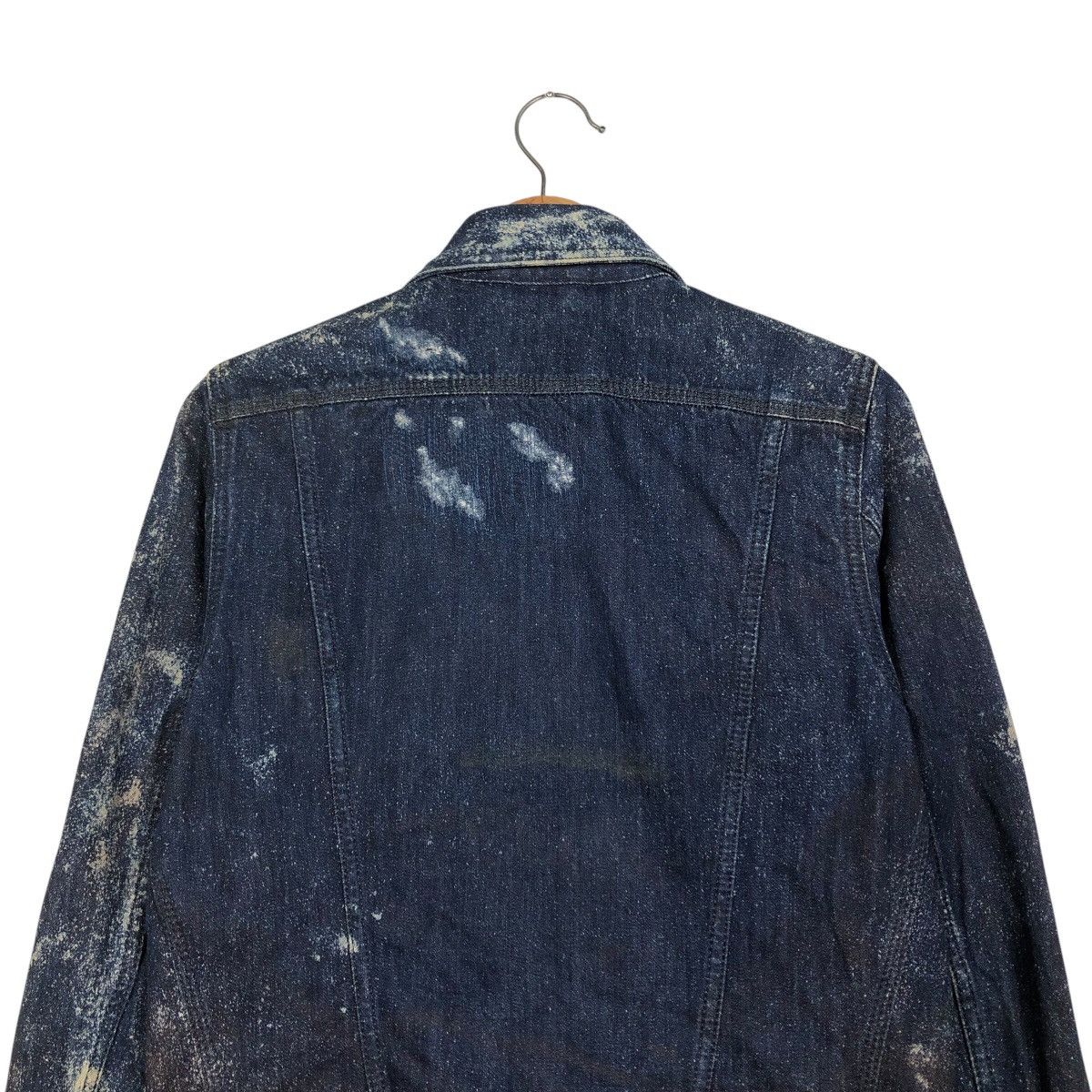 Diesel 📌Biker Denim Jacket Rusty Distressed Design Diesel Size XS / US 0-2 / IT 36-38 - 10 Thumbnail