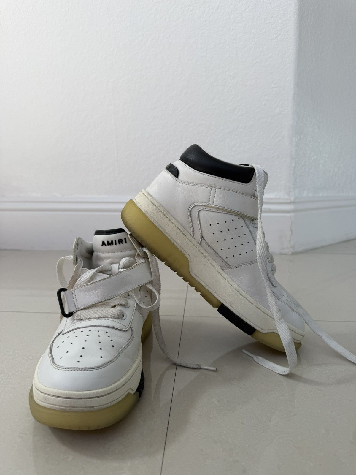 Amiri Amiri Stadium Mid 'White Black' Size US 10 / EU 43 - 7 Thumbnail