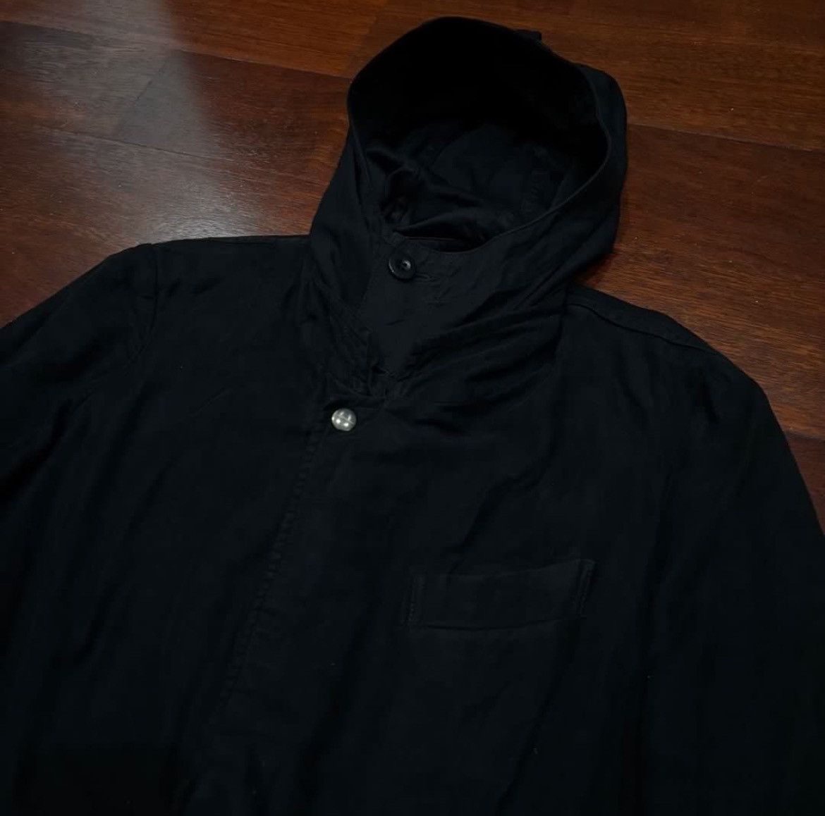 CABANE de ZUCCa × Issey Miyake × Japanese Brand Cabane De Zucca Layer Jacket Hoodie Size US L / EU 52-54 / 3 - 2 Thumbnail