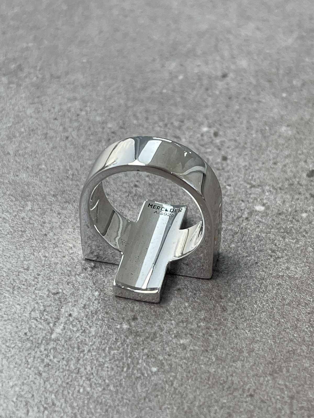 Other !DS! SS23 Mercader Plus Silver Ring Size ONE SIZE - 7 Thumbnail