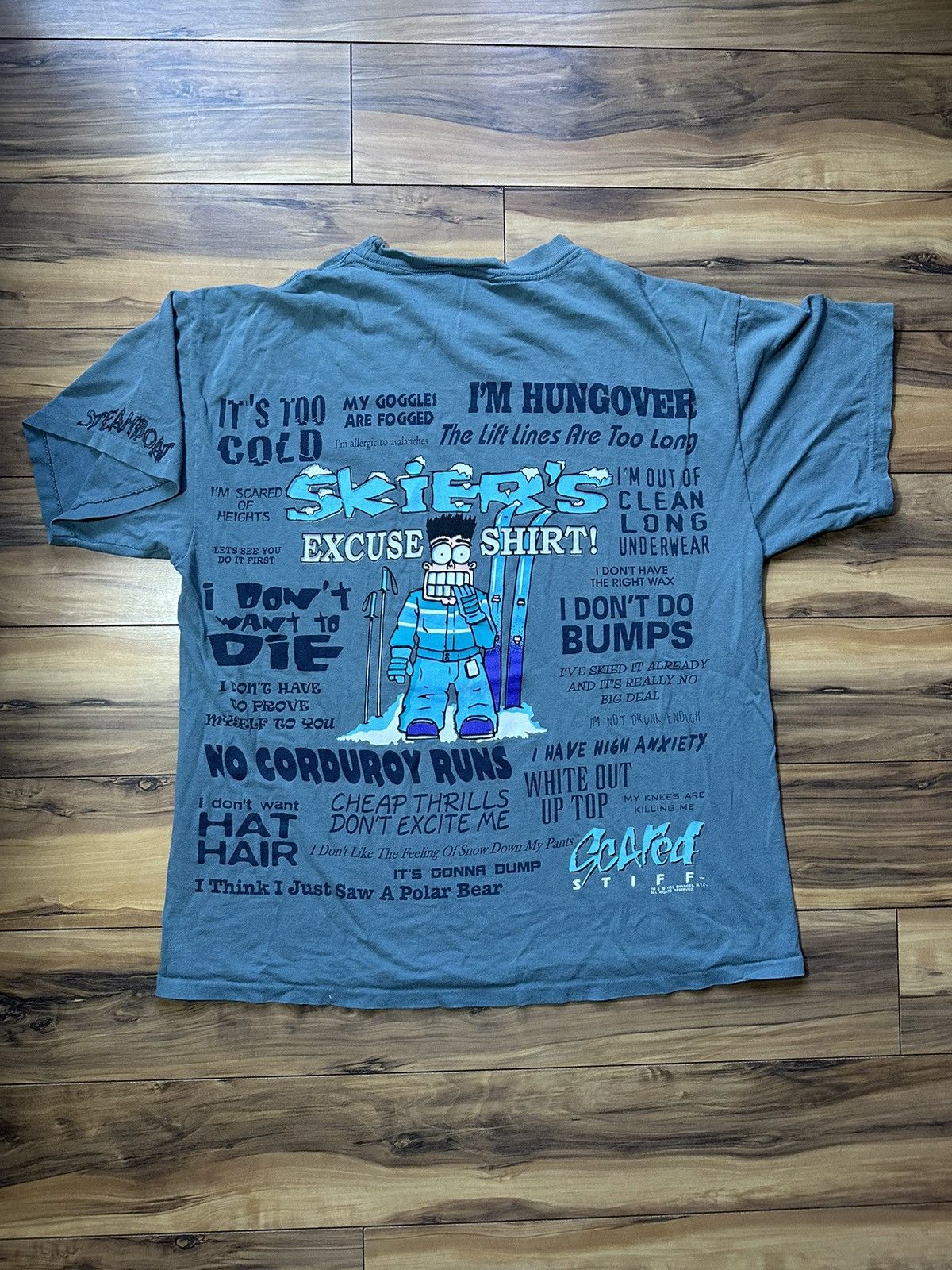 Vintage 1995 Vintage Scared Stiff Skier’s Exclusive Shirt! Size US L / EU 52-54 / 3 - 1 Thumbnail