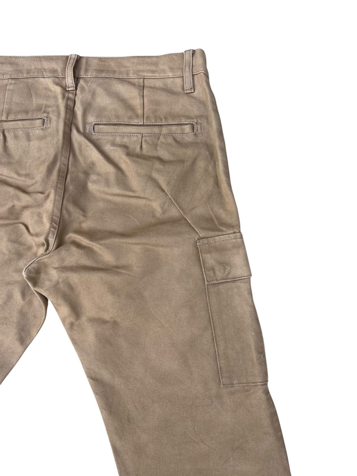 Kazuyuki Kumagai Attachment Attachment Japan Patina Waxed Cotton Duck Flare Cargo Pant Size US 29 - 18 Thumbnail