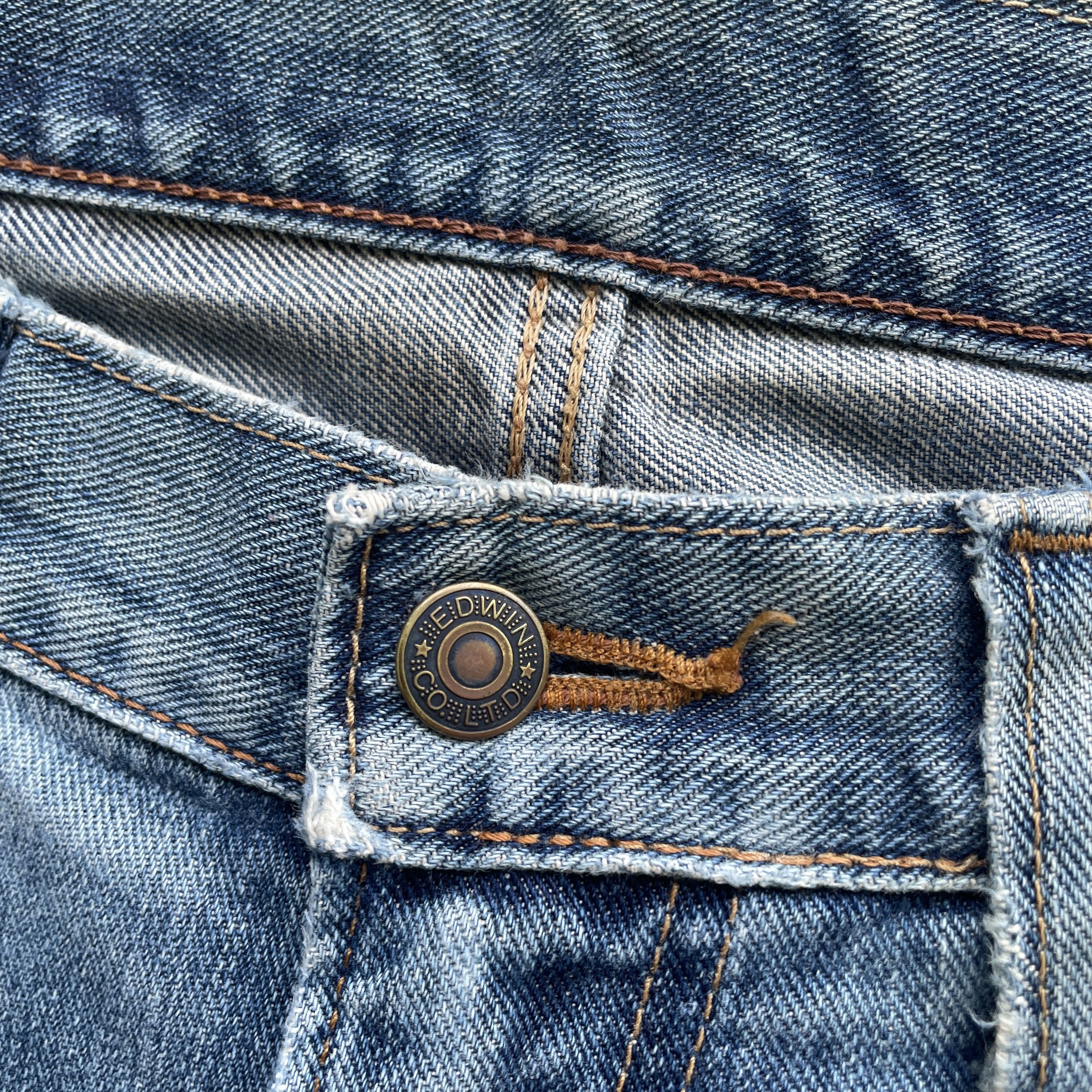 Japanese Brand VINTAGE JAPAN EDWIN 402 DENIM FADED JEANS PANTS W31x33 Size US 31 - 6 Thumbnail
