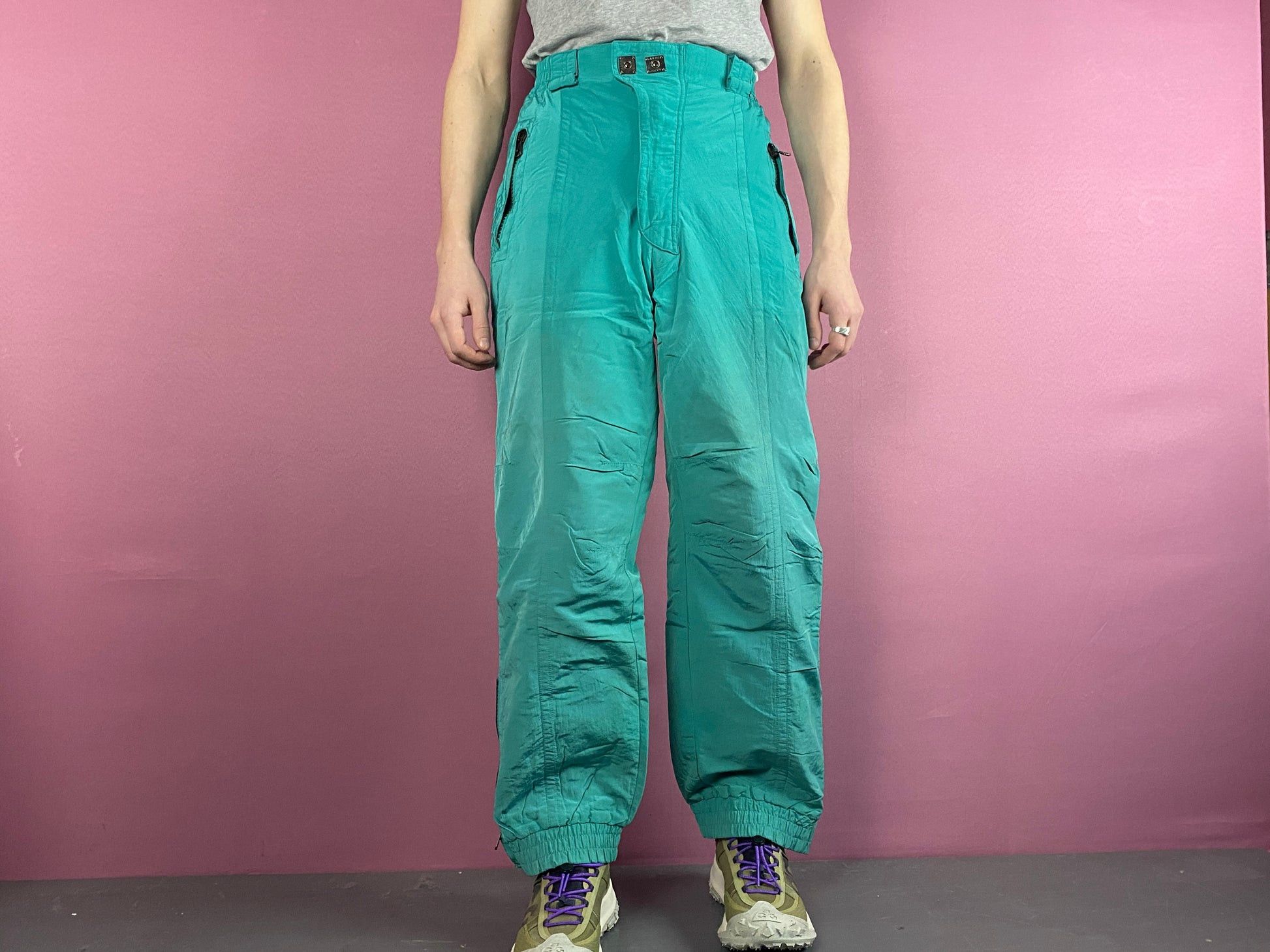 Vintage 90s Silvy Vintage Men's Snow Ski Pants - M Size US 34 / EU 50 - 2 Thumbnail