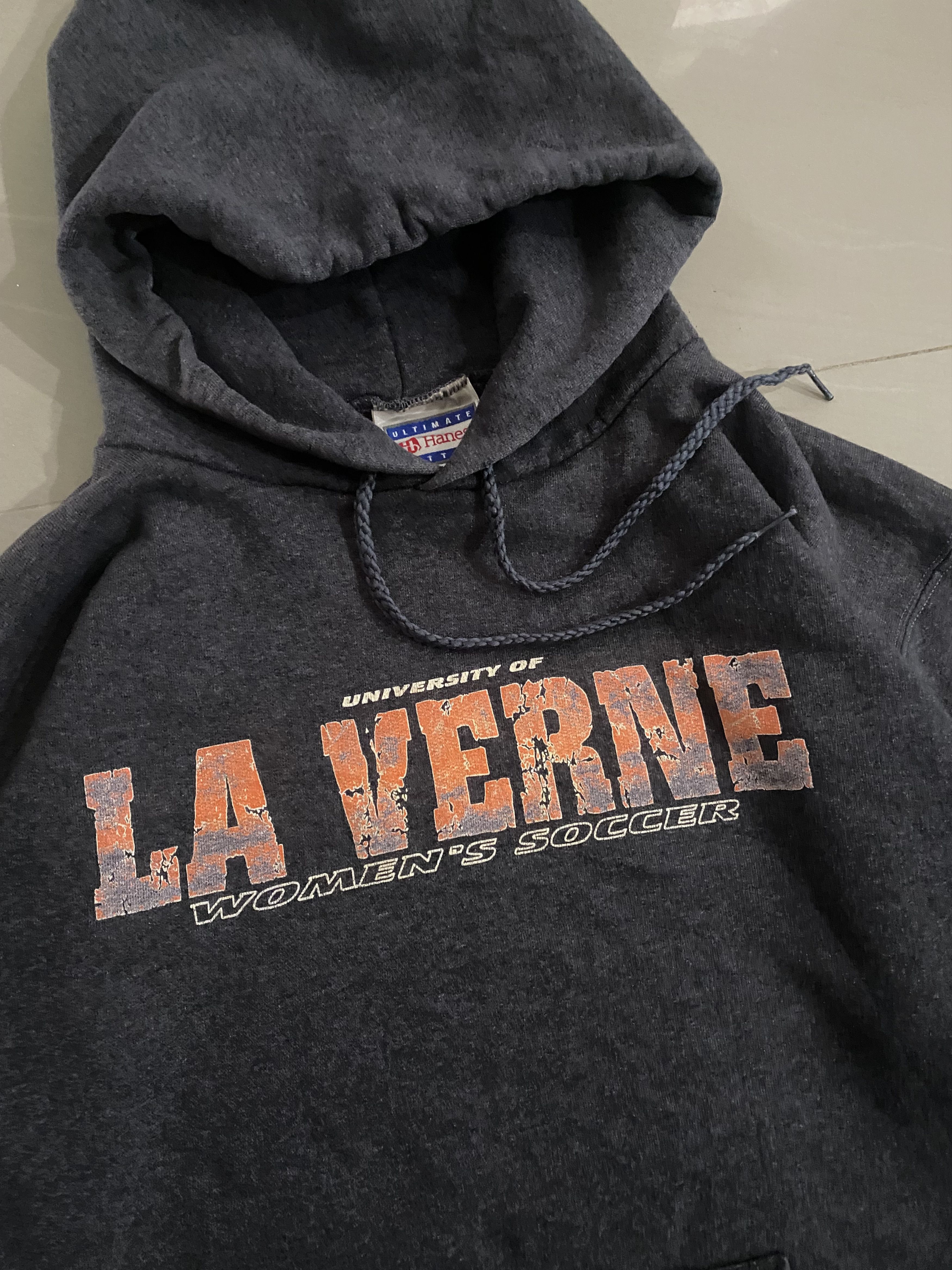 Hanes × Vintage Vintage University Of La Verne Womens Soccer Hoodie Size S / US 4 / IT 40 - 2 Thumbnail