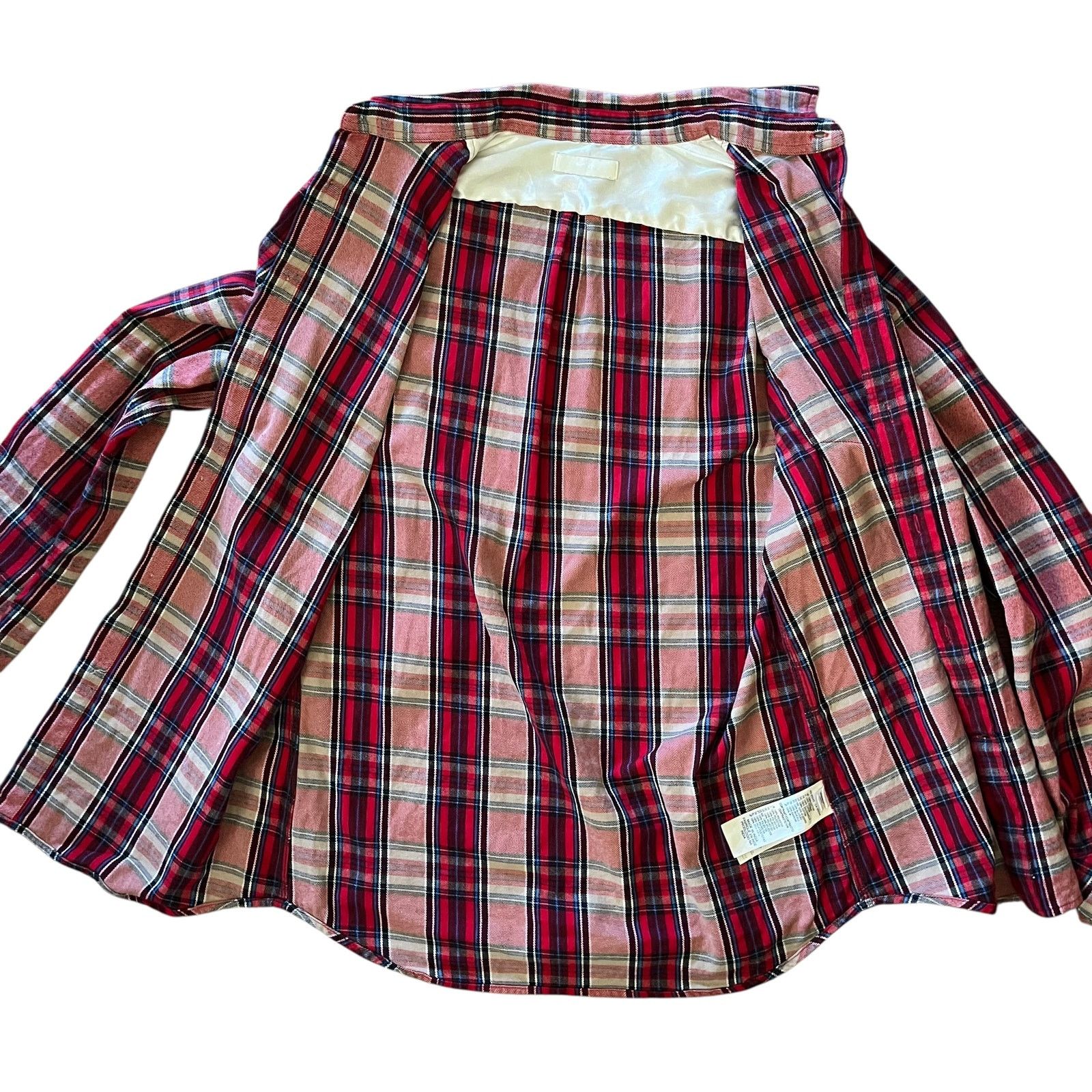 Diesel Diesel Red Plaid Check Cotton Button-Down Flannel Shirt Size US L / EU 52-54 / 3 - 7 Thumbnail