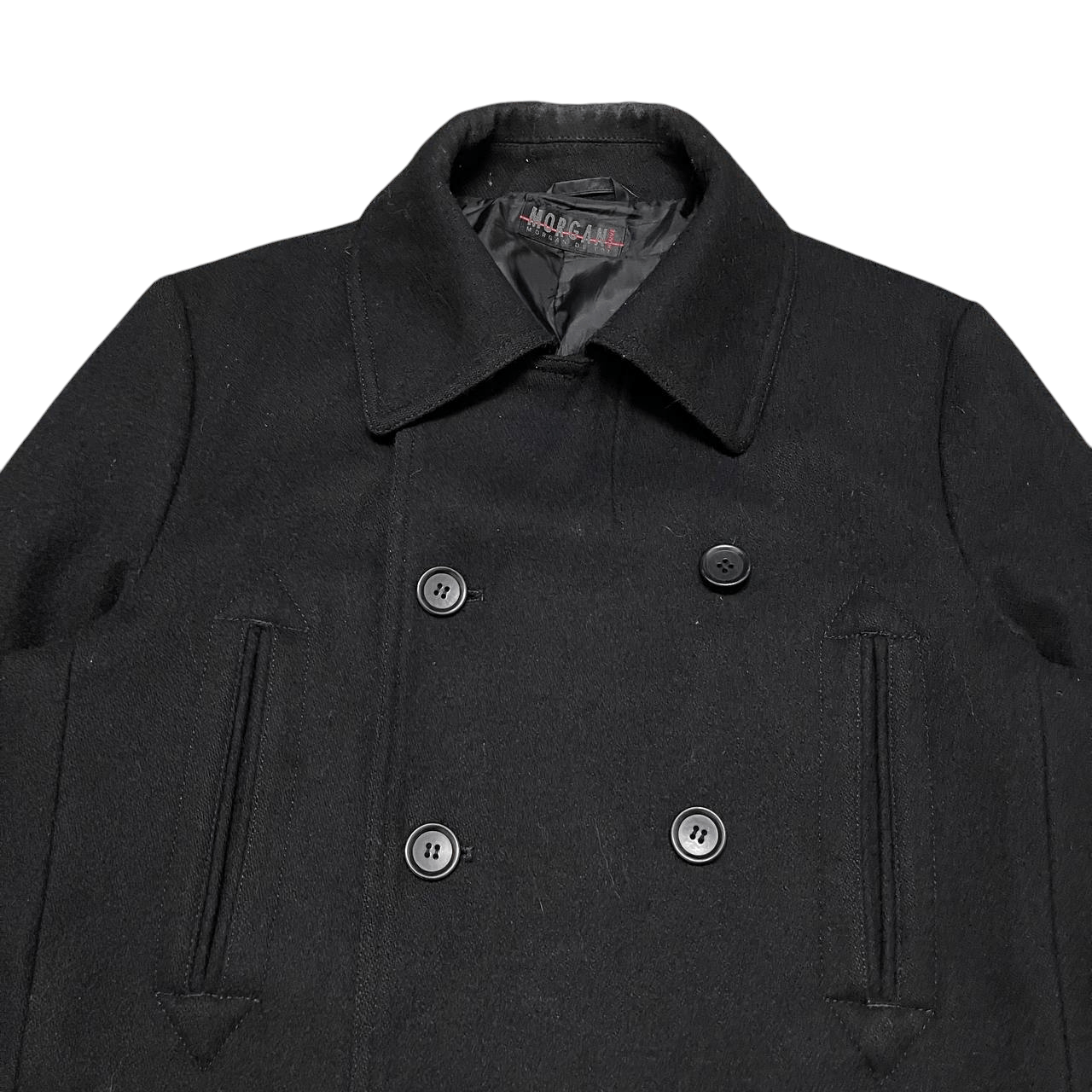 Morgan Homme Vintage Morgan Homme Wool Double Breasted Coat Size US L / EU 52-54 / 3 - 2 Thumbnail