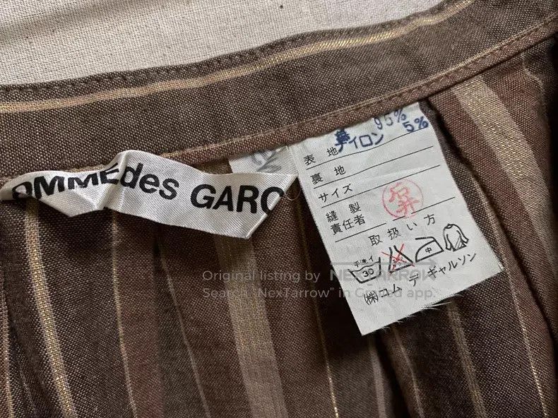 Comme des Garcons Comme des Garcons size F Early Gold Stripe Button Front Sk Size 22" - 5 Thumbnail