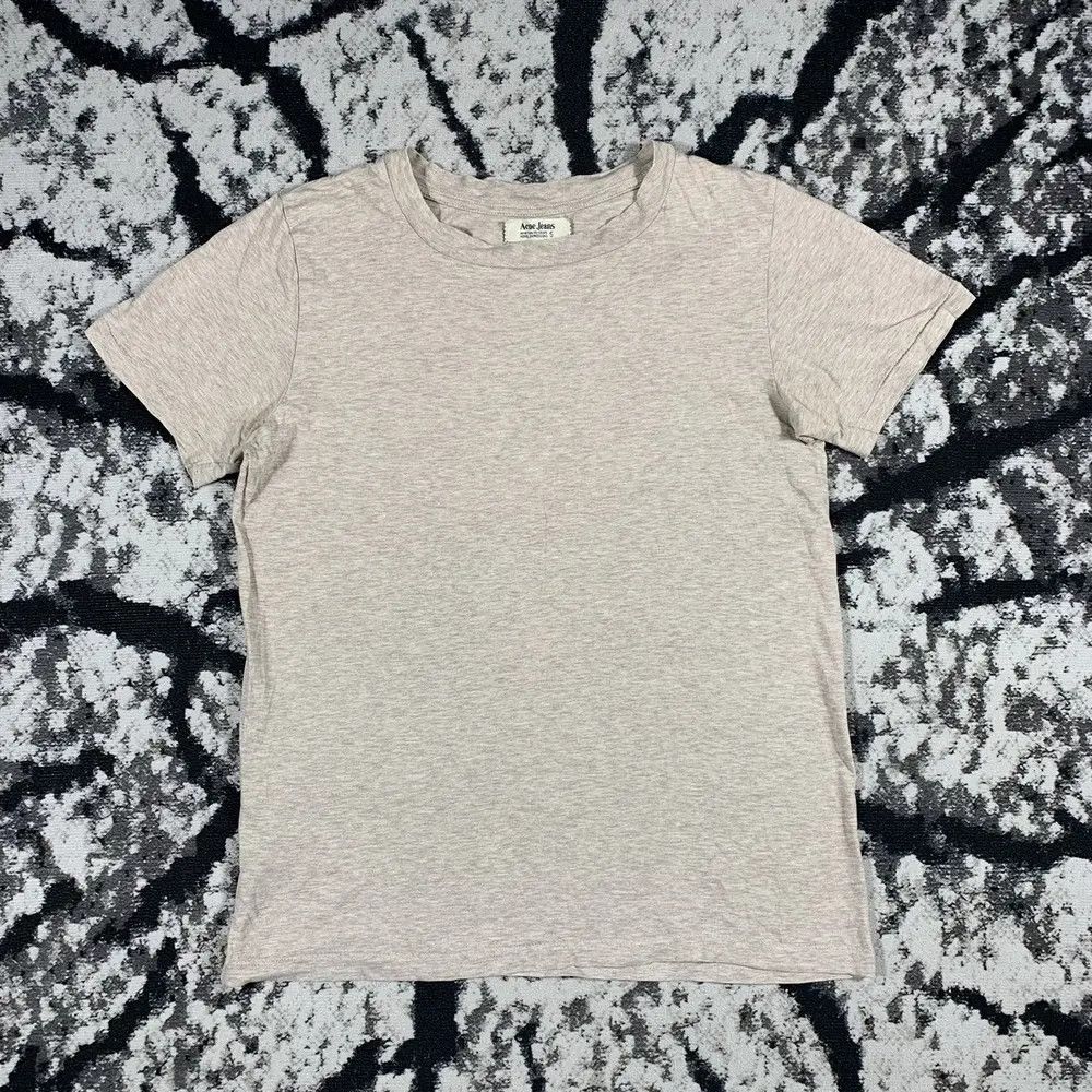 Acne Studios Acne Jeans Blank Tee Tshirt Beige Light Brown Basic Size S / US 4 / IT 40 - 1 Thumbnail