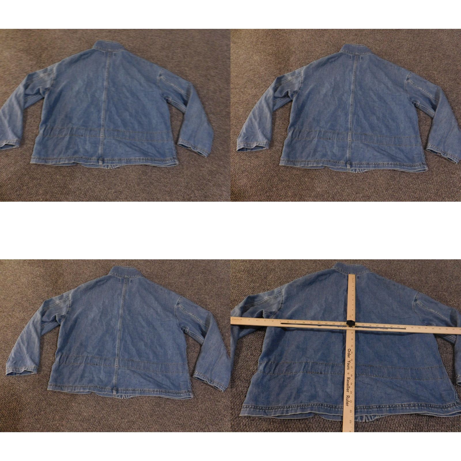 Madewell Madewell Jacket Womens Medium Blue Denim Chore Coat Utility Workwear Belted Size M / US 6-8 / IT 42-44 - 9 Thumbnail