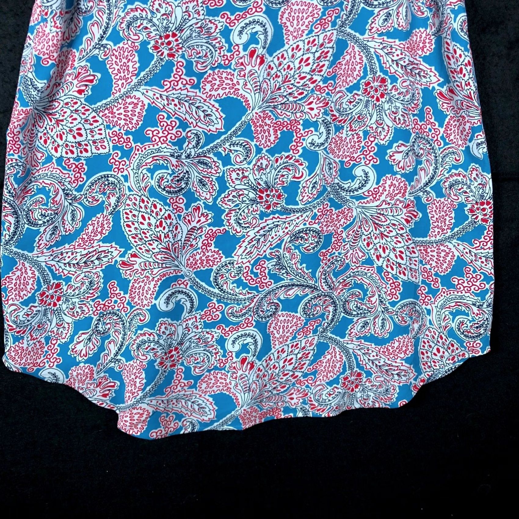 Loft LOFT Blouse Floral V-Neck Sleeveless Blue Pink White Lined Small Womens Shirt Summer Spring Casual Workwear Womens XS-S Size S / US 4 / IT 40 - 3 Thumbnail