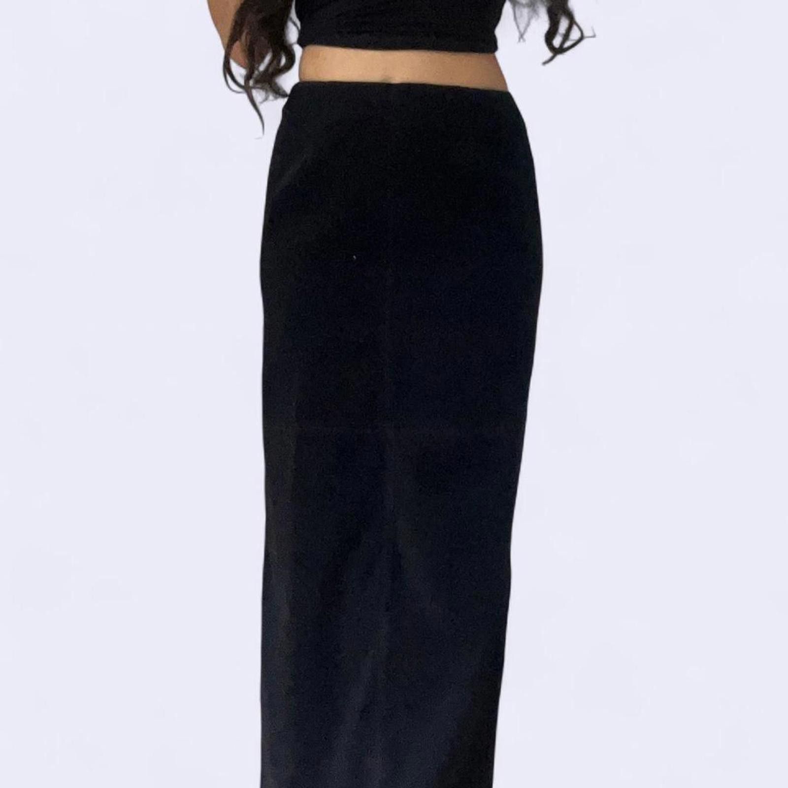 Other Black maxi skirt with zipper waist very fitted #maxiskirt Size 28" / US 6 / IT 42 - 1 Thumbnail