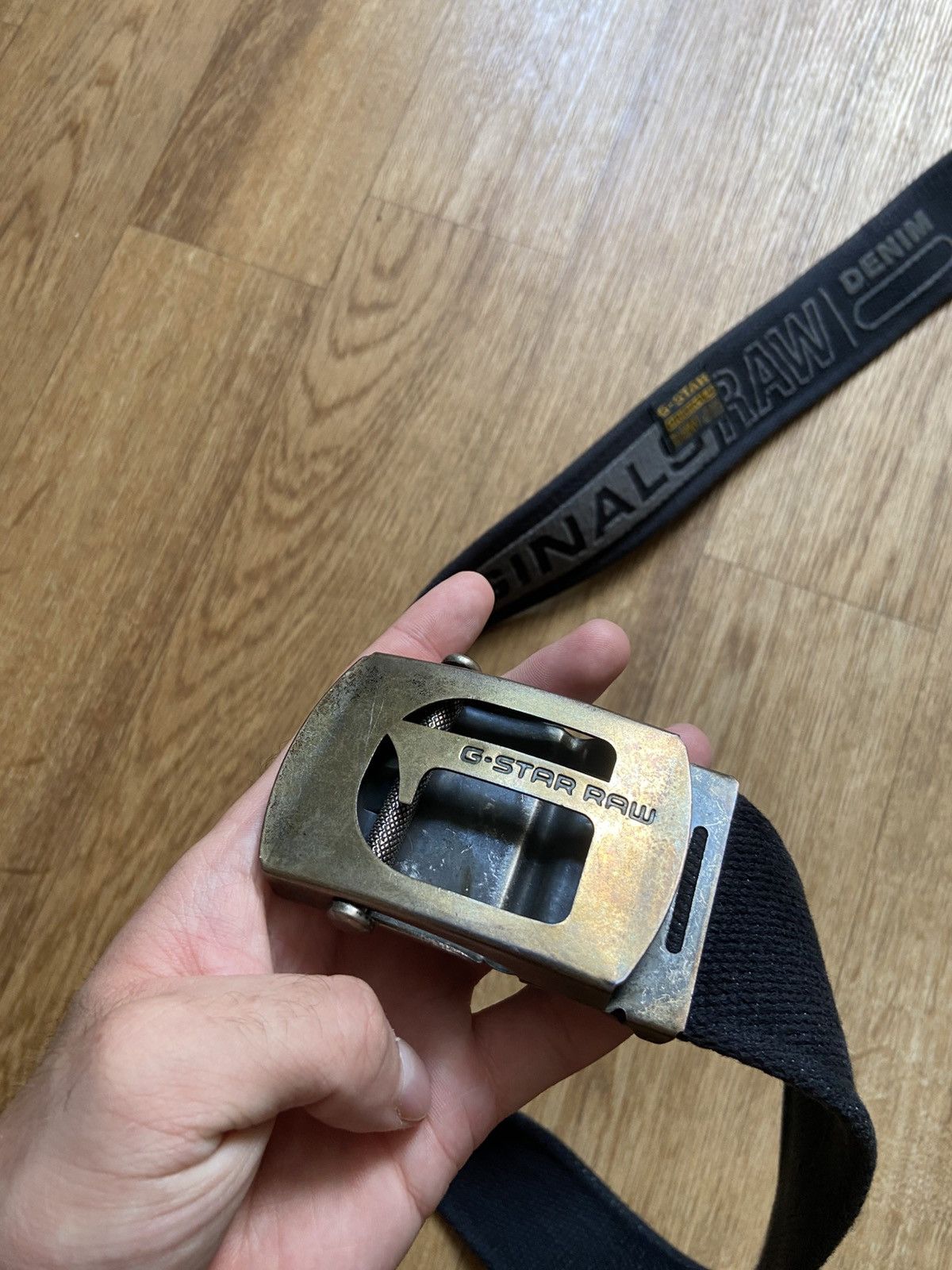 G-Star Vintage Y2K WorkWear G-Stat Metal Logo Belt Size ONE SIZE - 2 Thumbnail