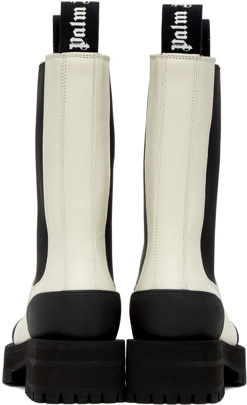 Palm Angels o1y1125 Ankle Boots in White/Black Size US 10 / IT 40 - 4 Thumbnail