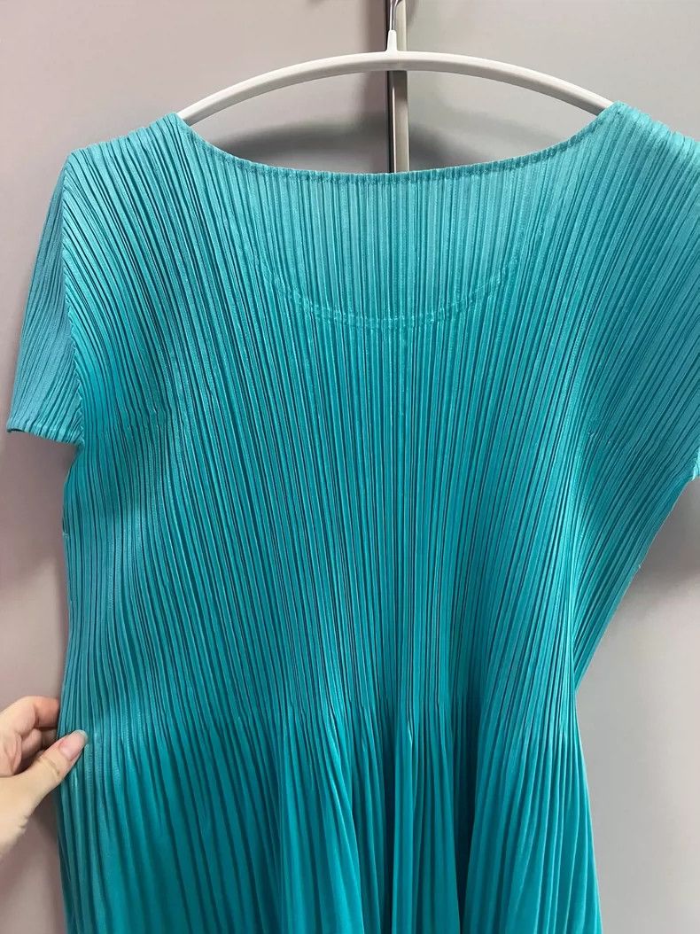 Other Issey Miyake/三宅一生 size:5 Blue pleated dress Size M / US 6-8 / IT 42-44 - 9 Thumbnail