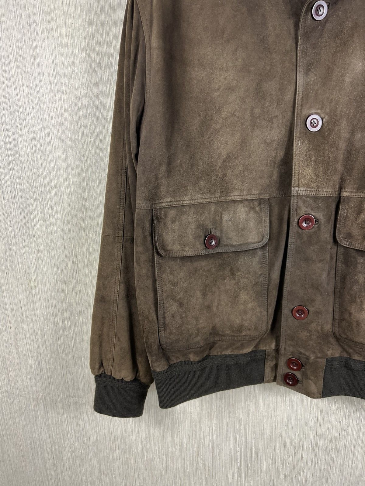 Vintage Vintage 90s Corbalan suede leather bomber aviator jacket Size US L / EU 52-54 / 3 - 6 Thumbnail