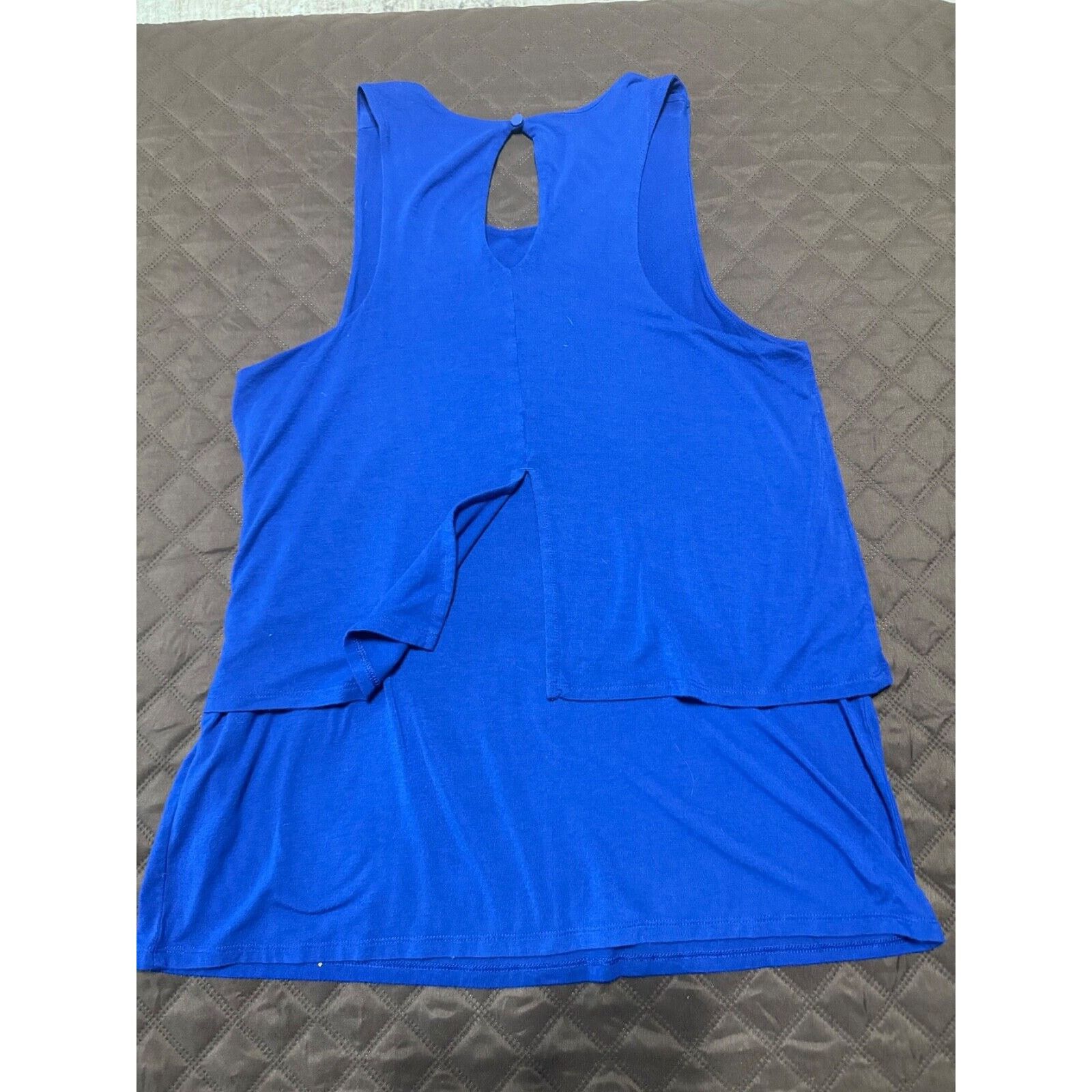 Banana Republic Banana Republic Royal Blue Layered Sleeveless Top Blouse - M Size M / US 6-8 / IT 42-44 - 4 Thumbnail