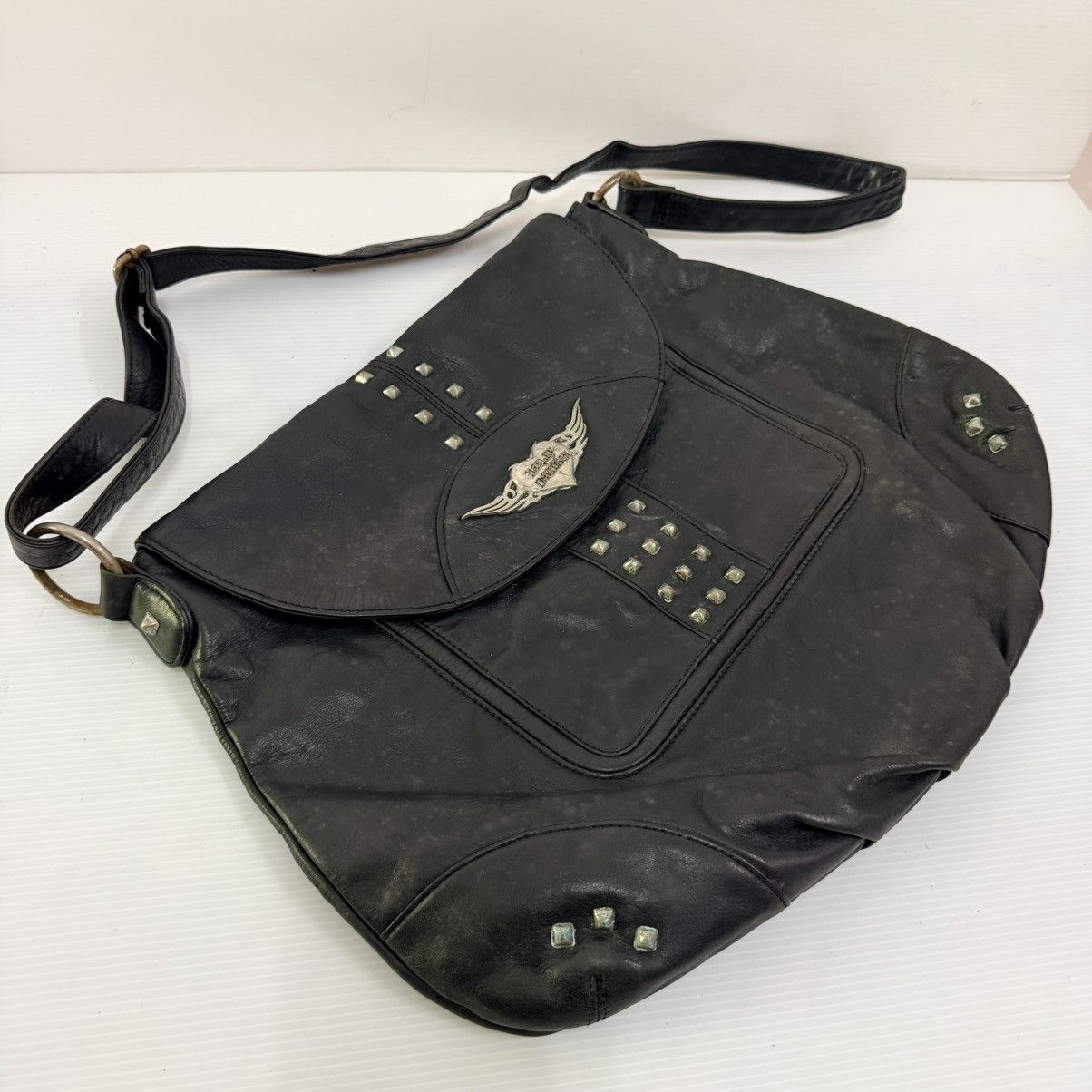 Harley Davidson Harley Davidson Leather Mesengger Bag Size ONE SIZE - 5 Thumbnail