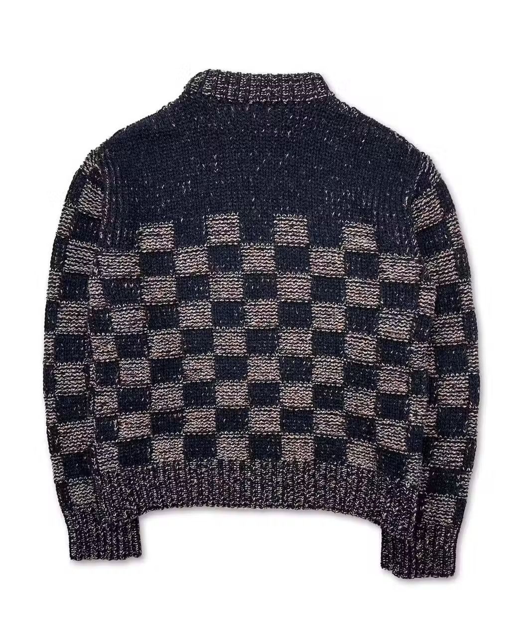 Marni AW19 Checkerboard Knit Wool Sweater Sz 48 Size US M / EU 48-50 / 2 - 3 Thumbnail