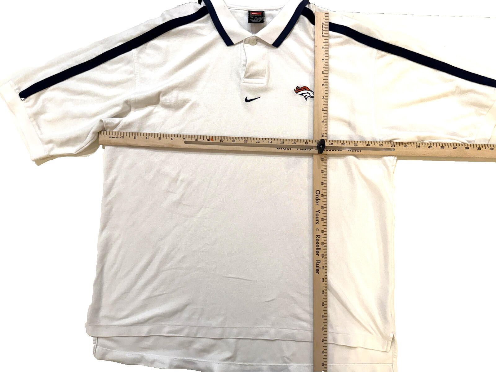 Nike Nike Denver Broncos Polo Mens XL NFL Football Vintage 90s Size US XL / EU 56 / 4 - 4 Thumbnail