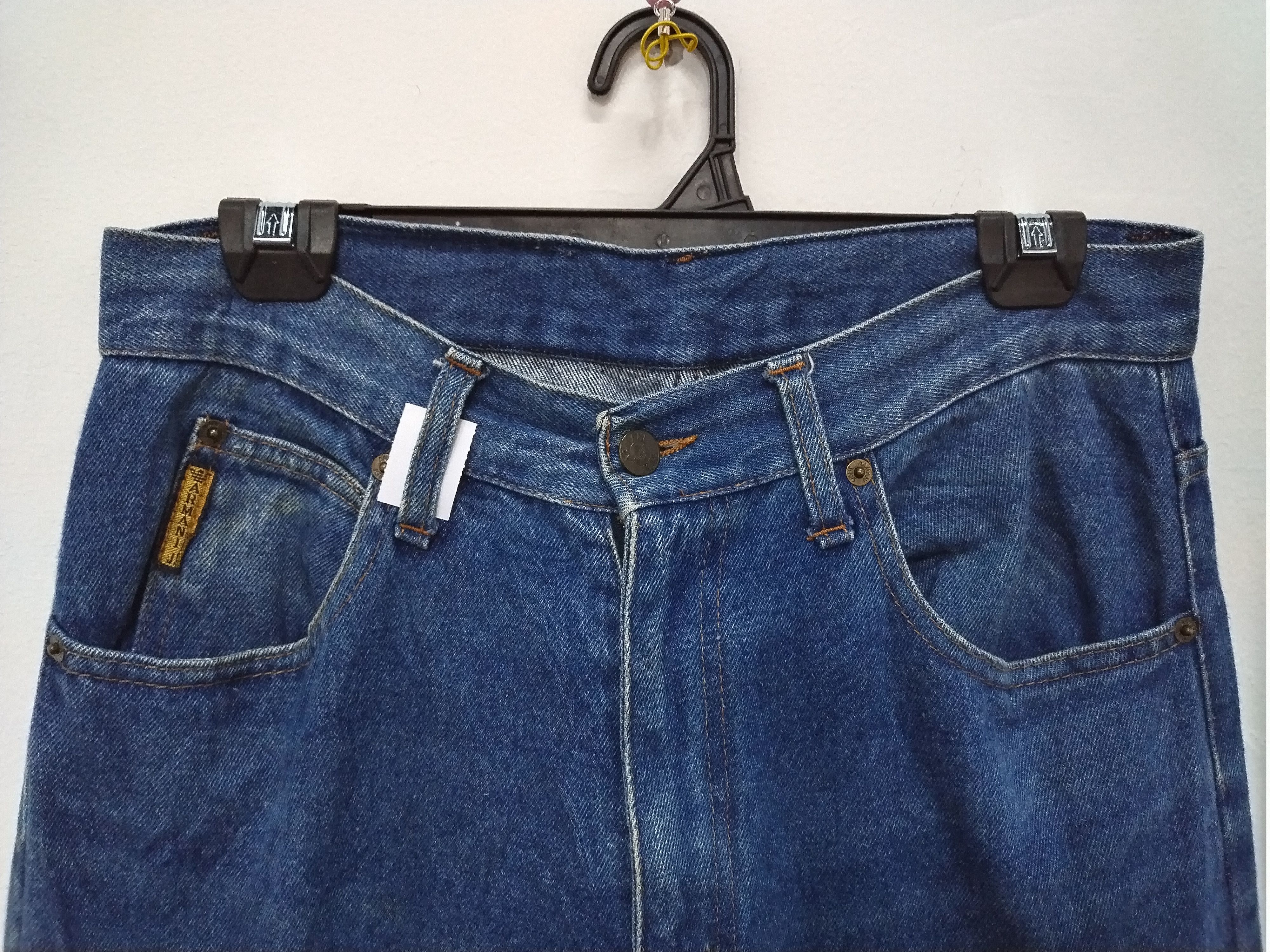 Giorgio Armani × If Six Was Nine × Vintage 💥 Vintage GA Armani Jeans sunfaded blue Jeans made in italy Size US 33 - 5 Thumbnail