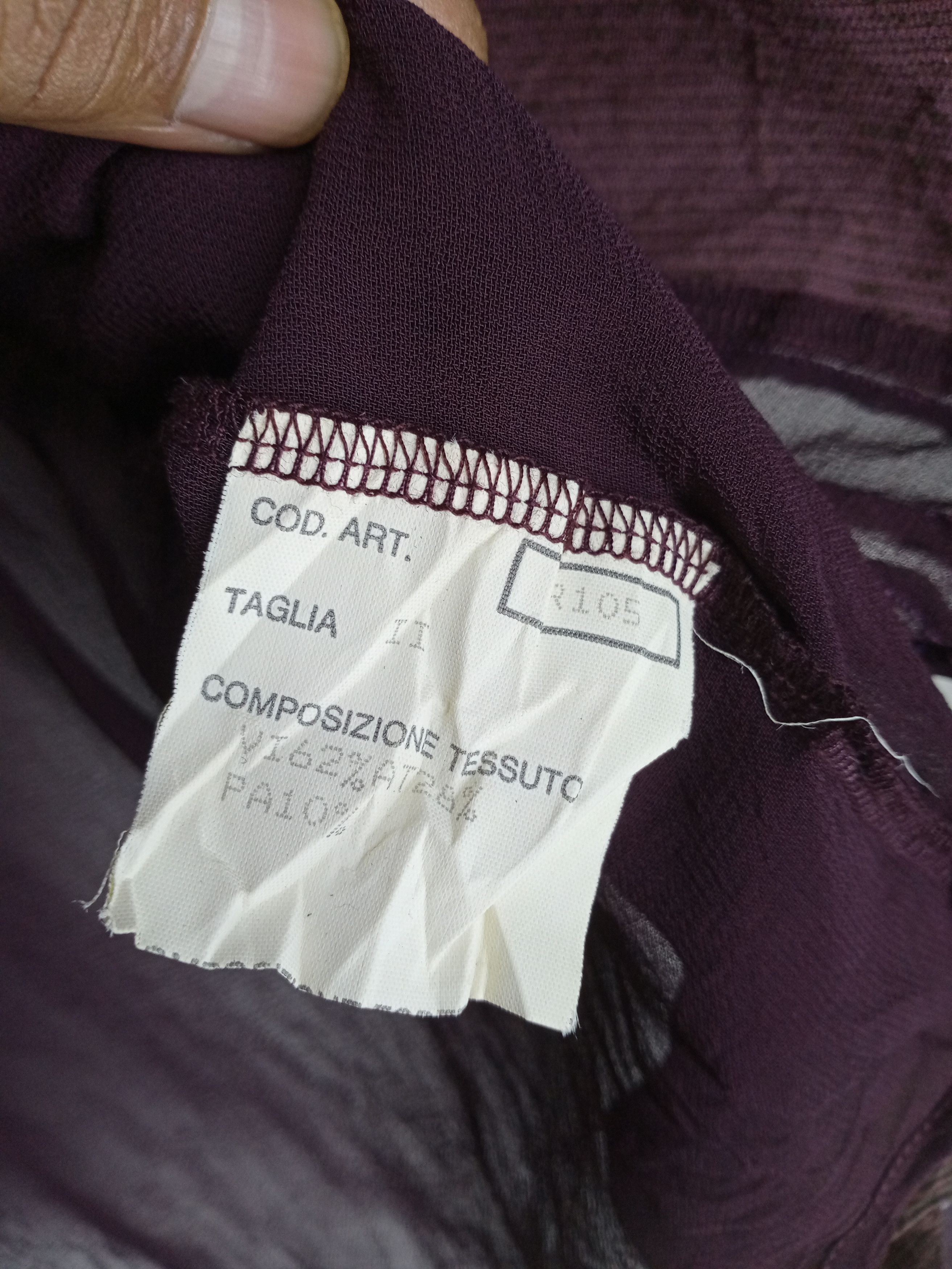 Japanese Brand Rare Vintage Legatte Italian Designer L/S Blouse Size M / US 6-8 / IT 42-44 - 7 Thumbnail