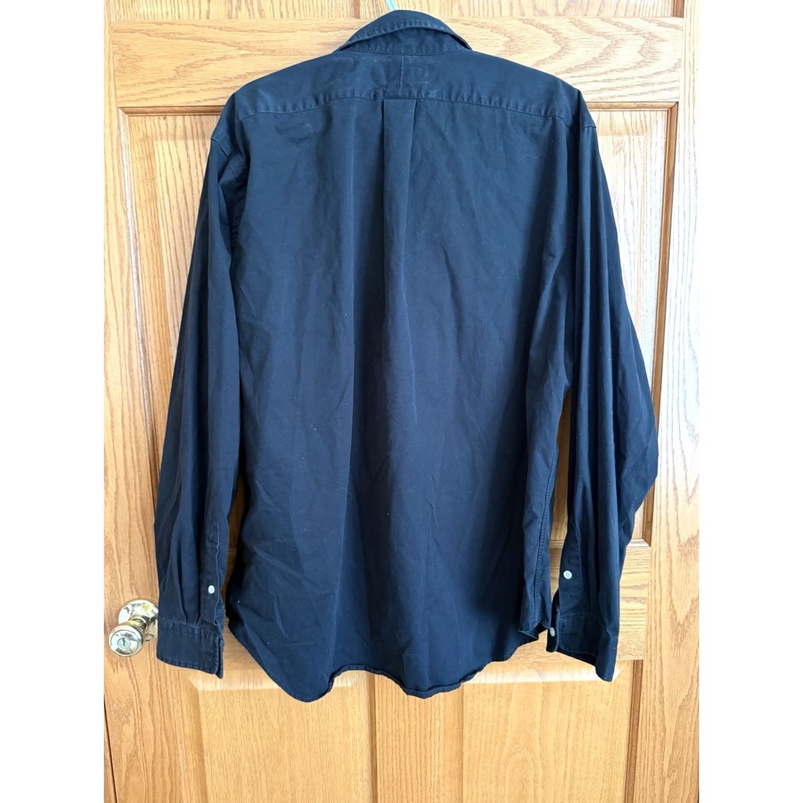 Ralph Lauren Ralph Lauren Mens XL Black Long Sleeve Shirt Purple Horse ClassicFit Preppy Size US XL / EU 56 / 4 - 2 Thumbnail