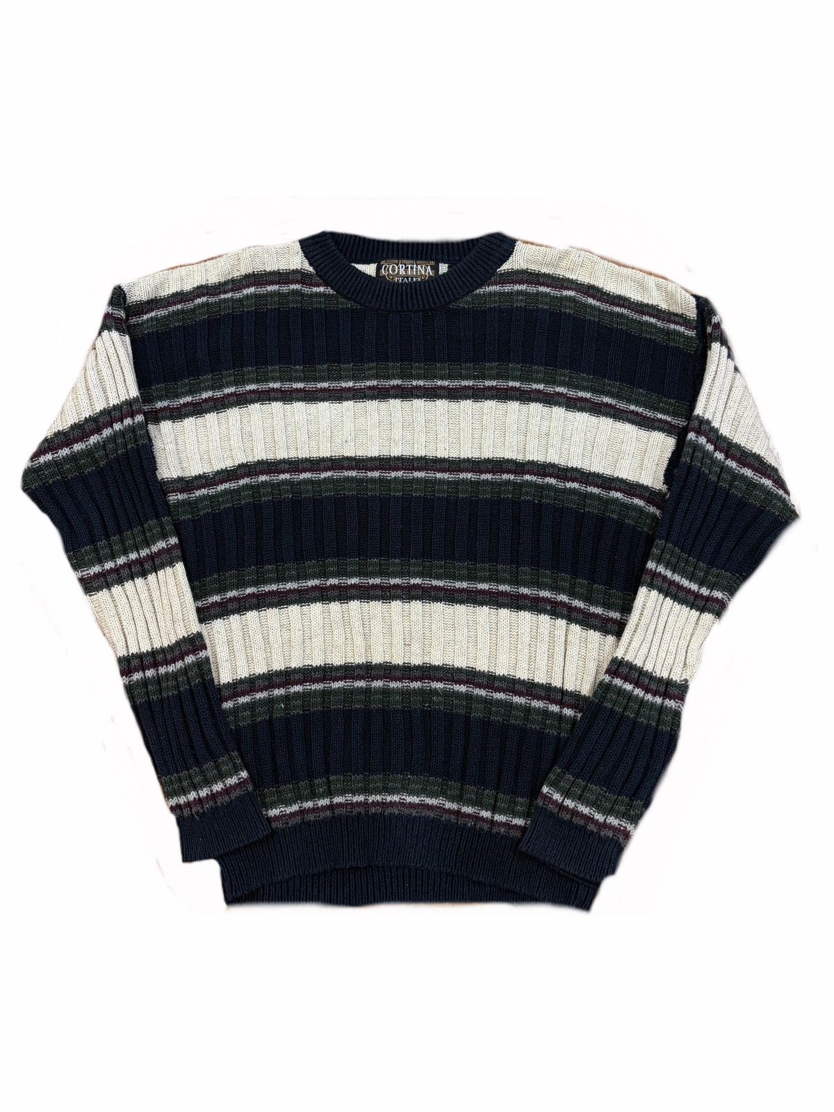 Cortina Vintage Cortina Italia Sweater Crewneck Chunky Knit 90s Size US M / EU 48-50 / 2 - 1 Thumbnail