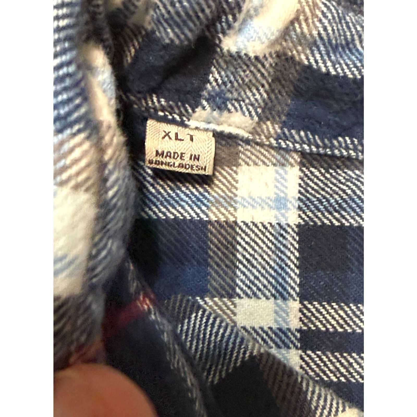 Vintage Jachs Shirt Men's XL Tall Plaid Blue White Red Long Sleeve Button Up Size US XL / EU 56 / 4 - 6 Thumbnail