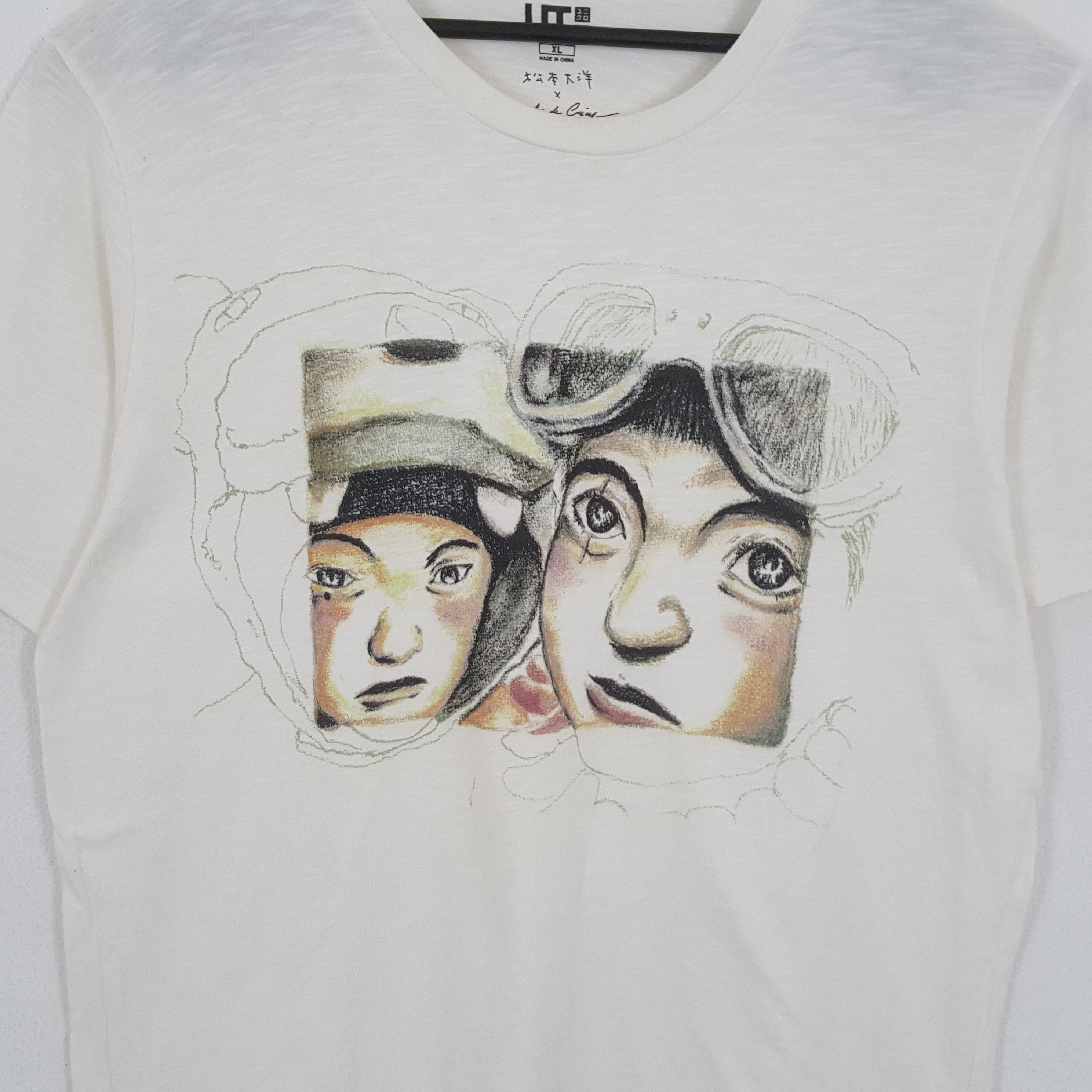 Japanese Brand × Uniqlo TAIYOU MATSUMOTO X Uniqlo Japanese Brand Streetwear Tshirt Size US L / EU 52-54 / 3 - 2 Thumbnail