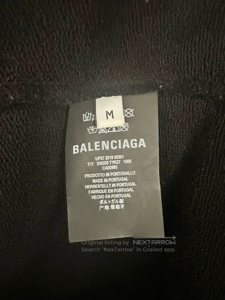 Balenciaga Balenciaga Small Logo Hooded Sweatshirt M Size US M / EU 48-50 / 2 - 5 Thumbnail