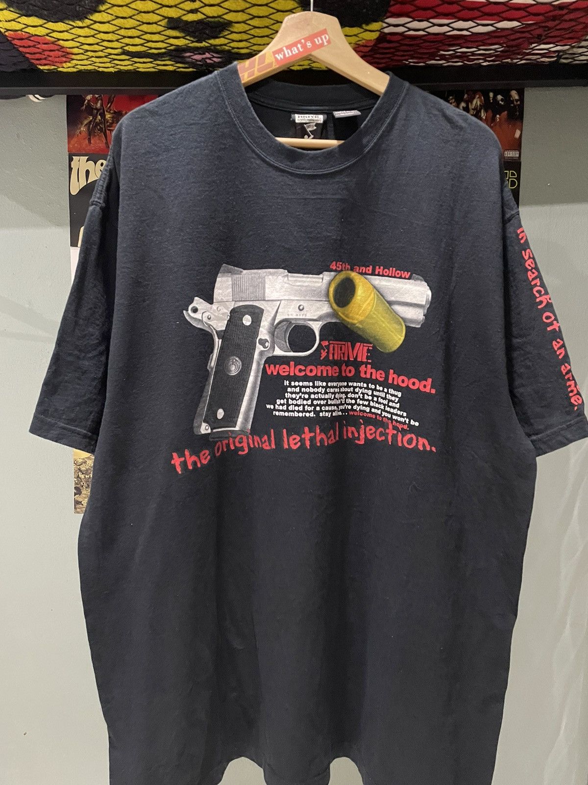 Vintage Vintage Welcome To The Hood Tee Size US XL / EU 56 / 4 - 2 Thumbnail