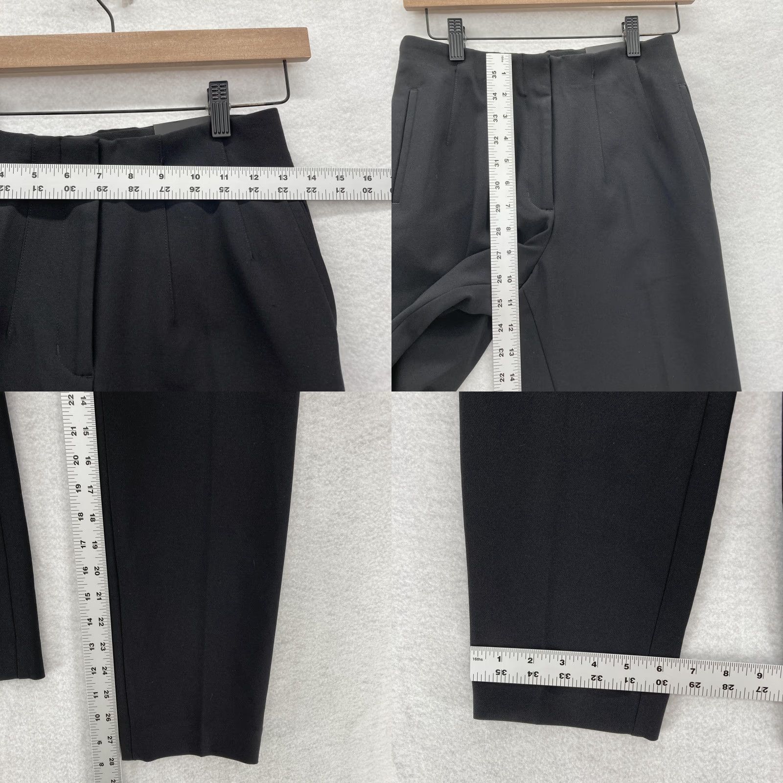 Express VINTAGE? No. Express Pants Womens XS Black Ankle High Rise Stretch Slim Work Office Career Size 26" / US 2 / IT 38 - 8 Thumbnail