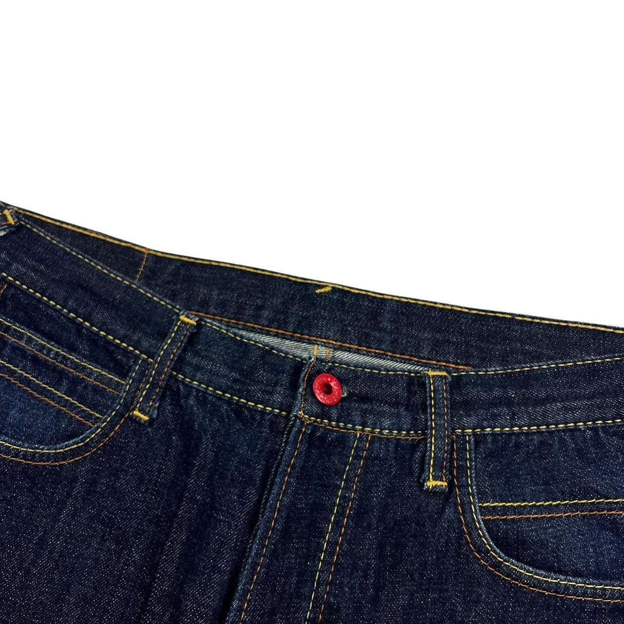 RMC Jeans Vintage RMC Denim Shorts / Jorts Red Print - Waist: 34” Size US 34 / EU 50 - 6 Thumbnail