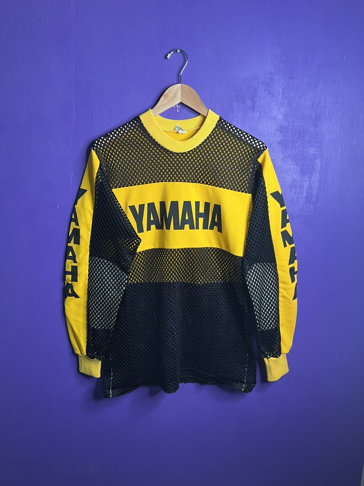 Vintage × Yamaha Vintage 70s Yamaha mesh racing jersey shirt Size US M / EU 48-50 / 2 - 1 Thumbnail