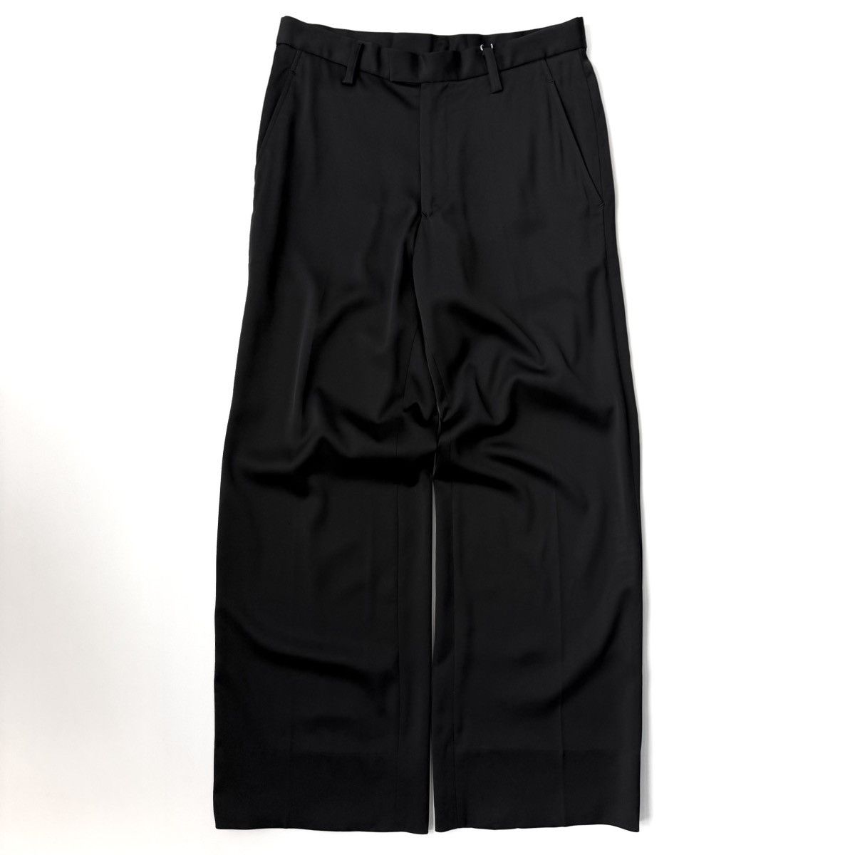 5351 POUR LES HOMMES 1990s 5351 Pour Les Hommes Satin Boot Cut Trousers Size US 30 / EU 46 - 1 Thumbnail