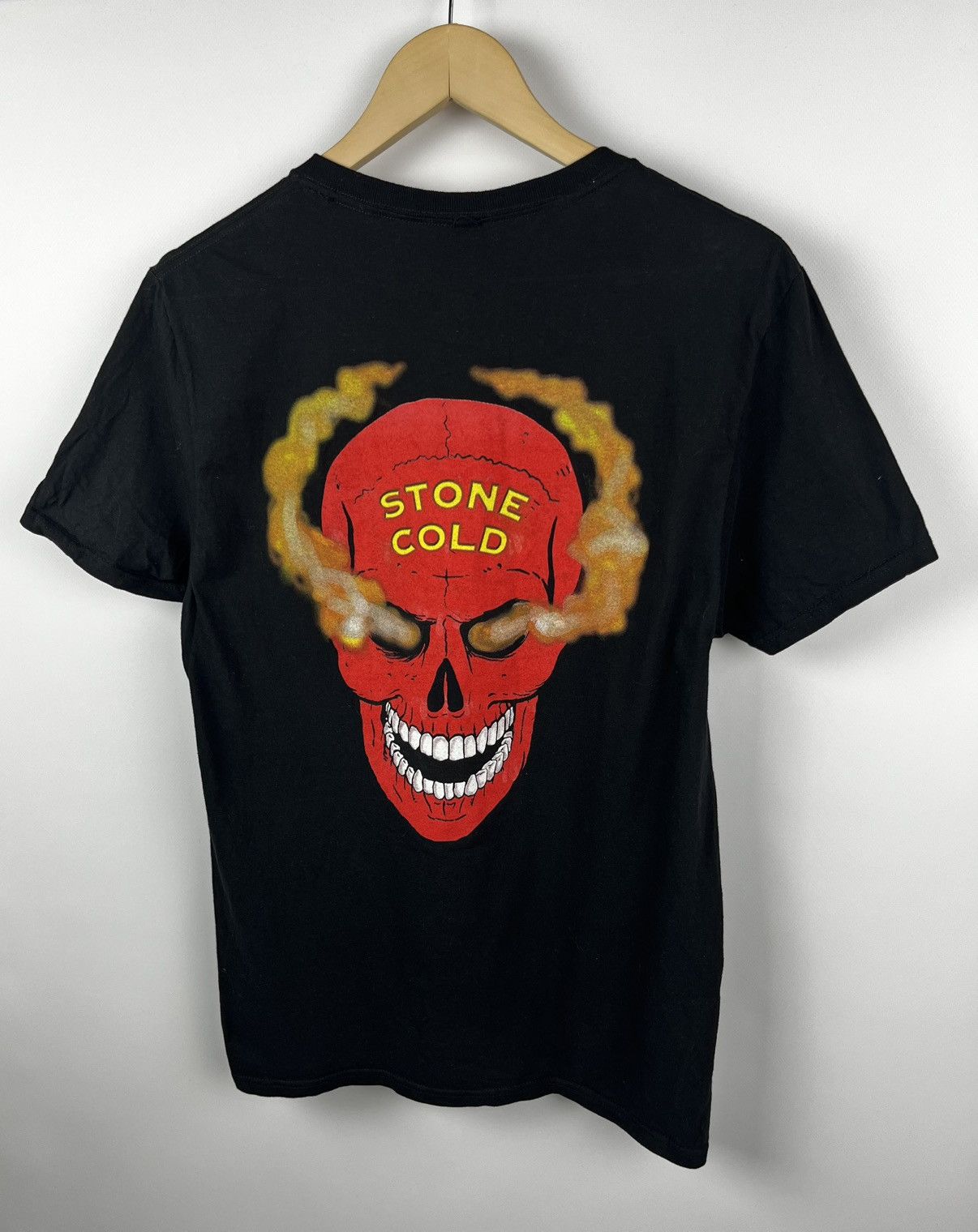 WWE Austin 3:16 Stone Cold Steve Flaming Skull T-Shirt WWF WWE Size US M / EU 48-50 / 2 - 1 Thumbnail