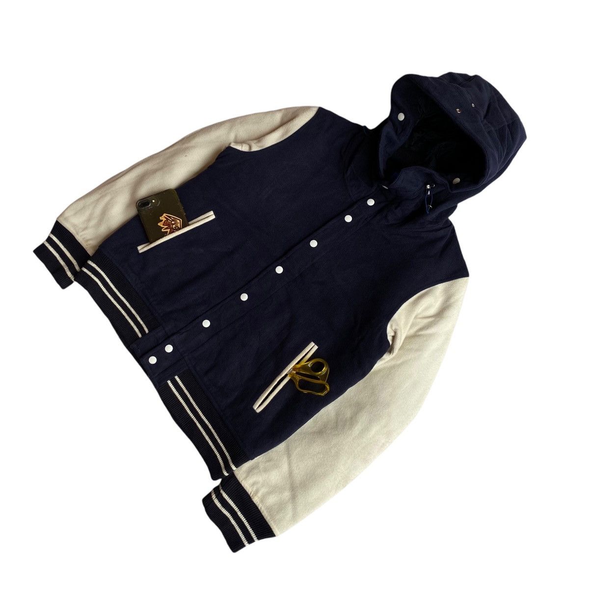 Beams Plus × Japanese Brand Beams Varsity Wool Hooded Jacket Size US M / EU 48-50 / 2 - 4 Thumbnail