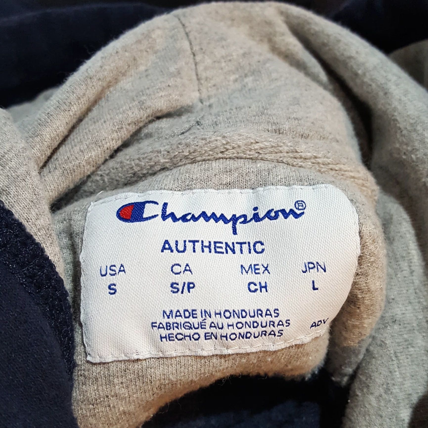 Champion VINTAGE Champion Navy Blue Men's Small Athletic Logo Hoodie Hooded Pullover Sweatshirt Size US S / EU 44-46 / 1 - 6 Thumbnail