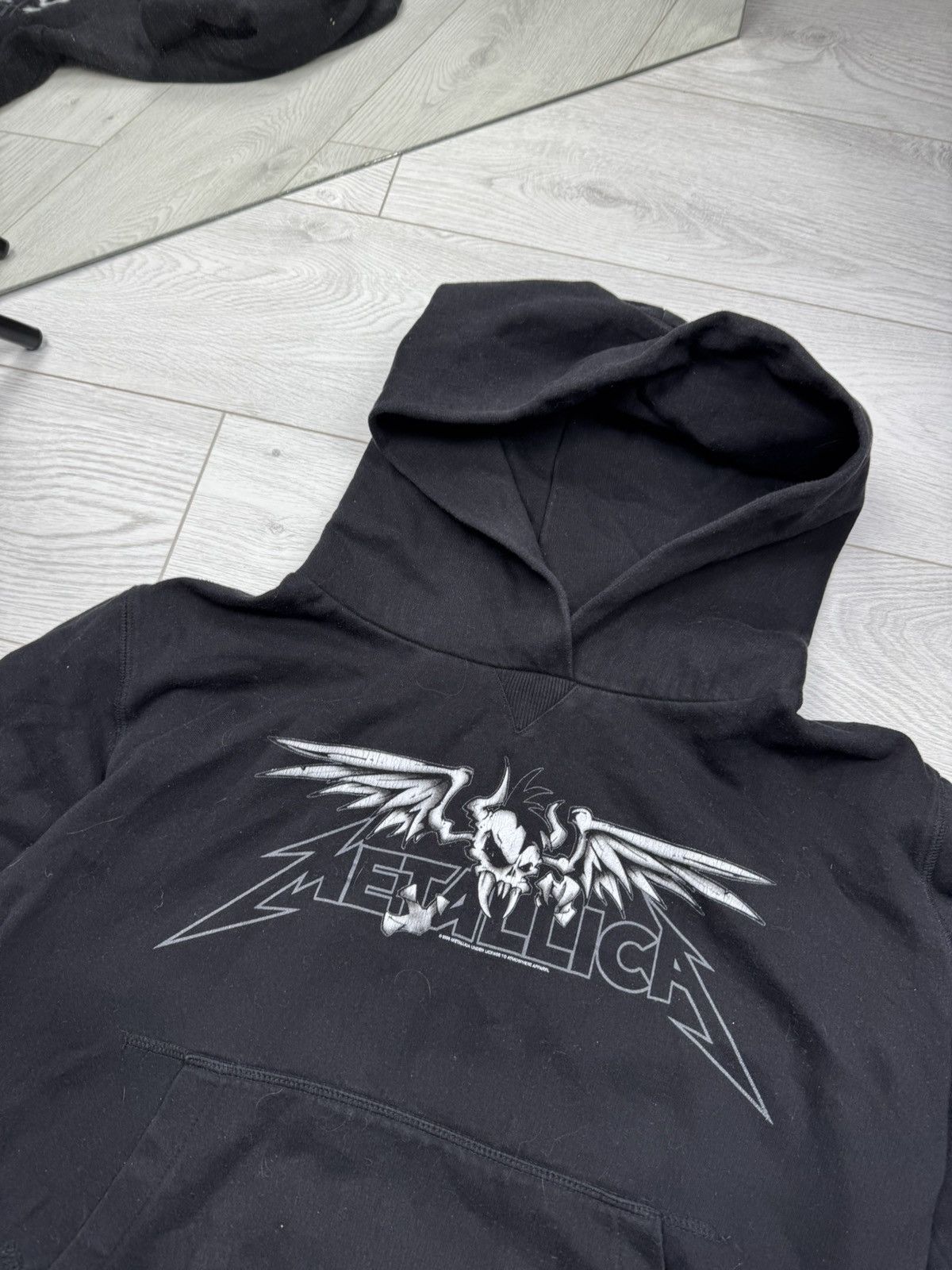 Band Tees × Metallica × Vintage VINTAGE 2000’s METALLICA PUSHEAD OVERPRINT BAND HOODIE Size L / US 10 / IT 46 - 4 Thumbnail