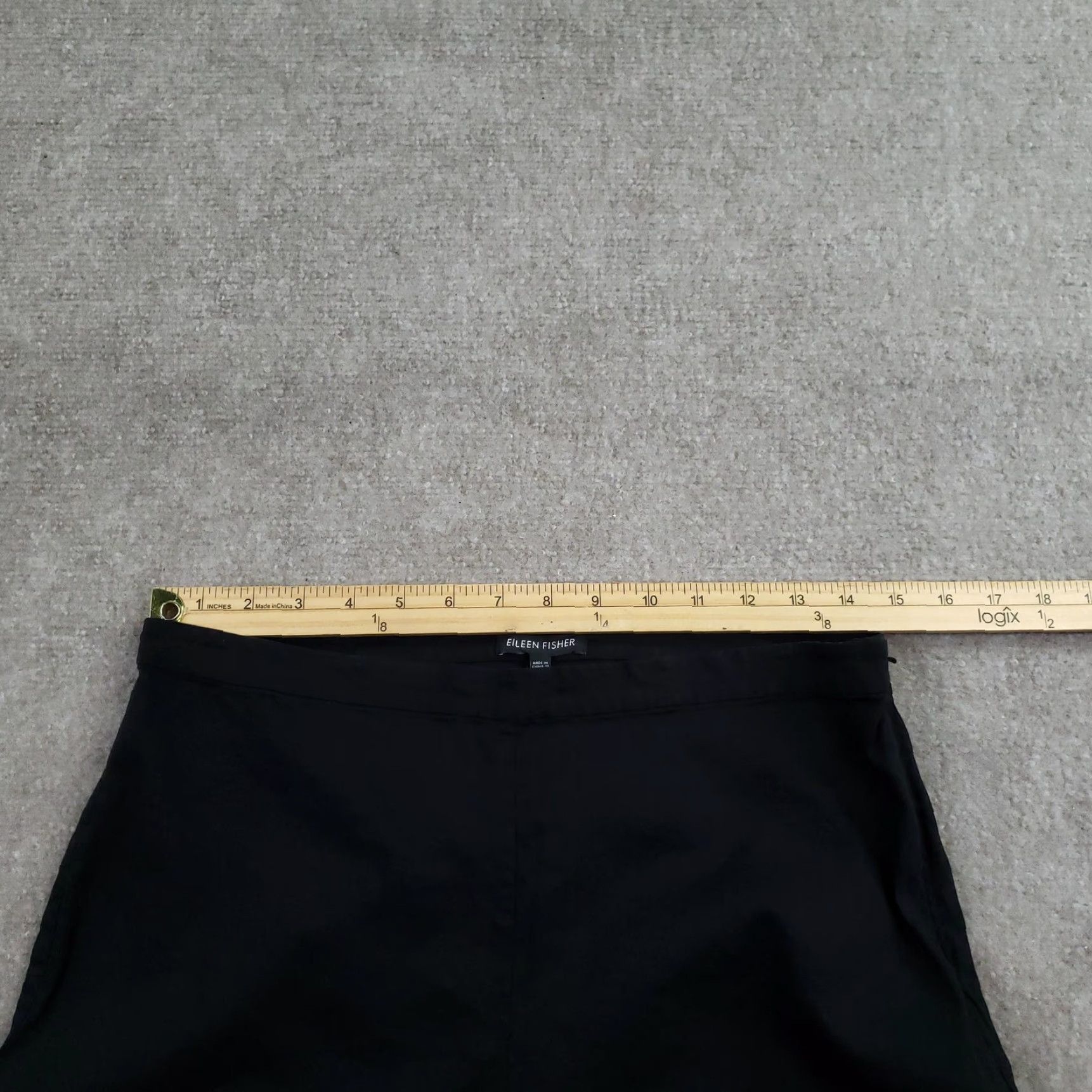 Eileen Fisher Eileen Fisher Wide Leg Dress Pants Womens 10 Black Zip Closure Italian Fabric Size 32" / US 10 / IT 46 - 5 Thumbnail