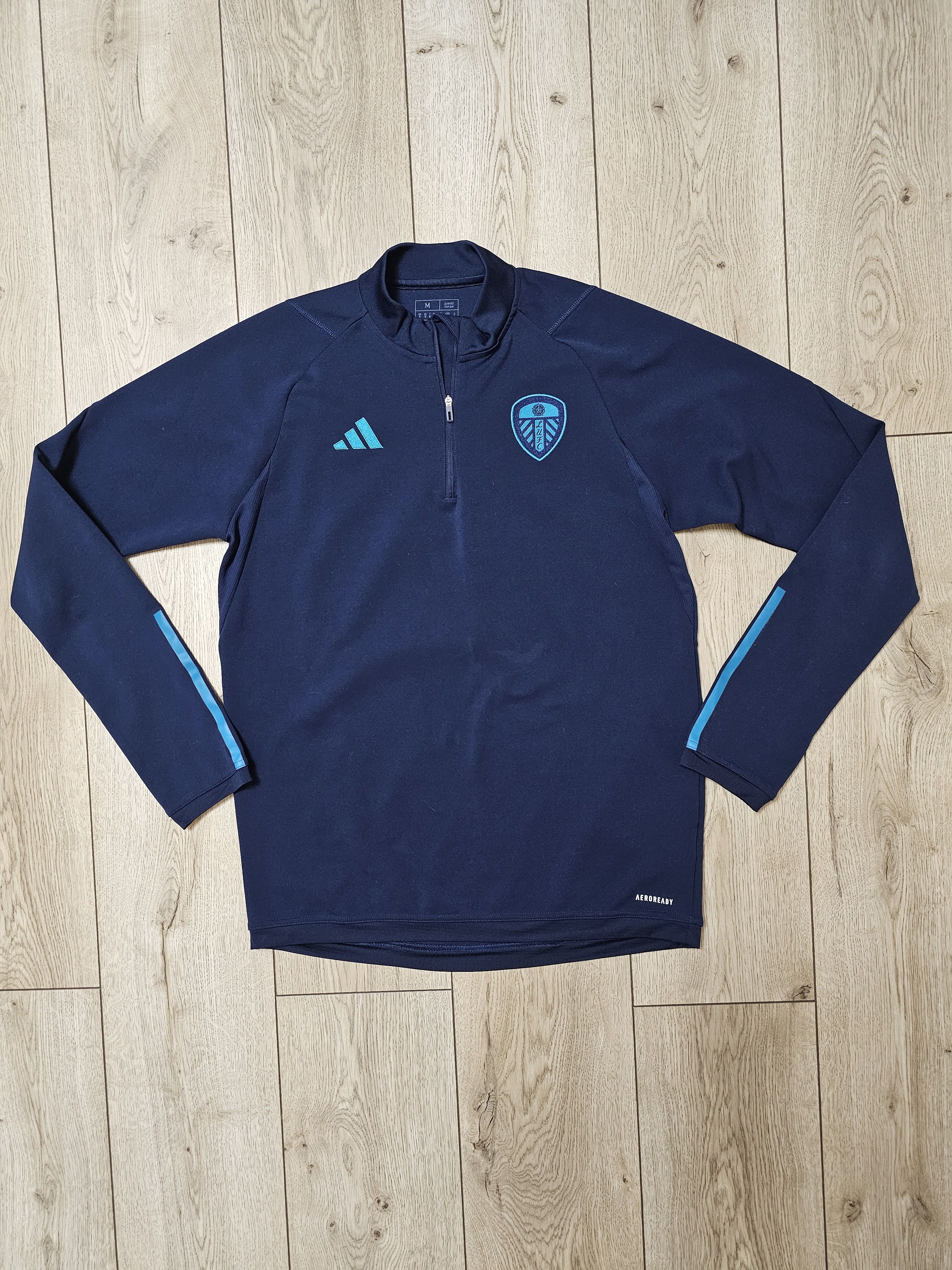 Adidas LEEDS UNITED 2023 FOOTBALL JACKET SOCCER JACKET 1/3 ZIP Size US M / EU 48-50 / 2 - 1 Thumbnail